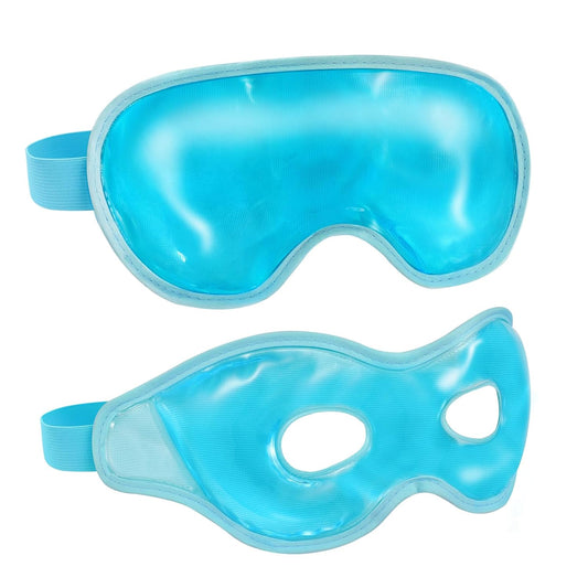 2 Pack Cooling Eye Mask for Puffy Eyes,Reusable Gel Cold Compress Pack for Puffy Eyes & Dark Circles, After Eyes Surgery, Migraine Relief, Headaches