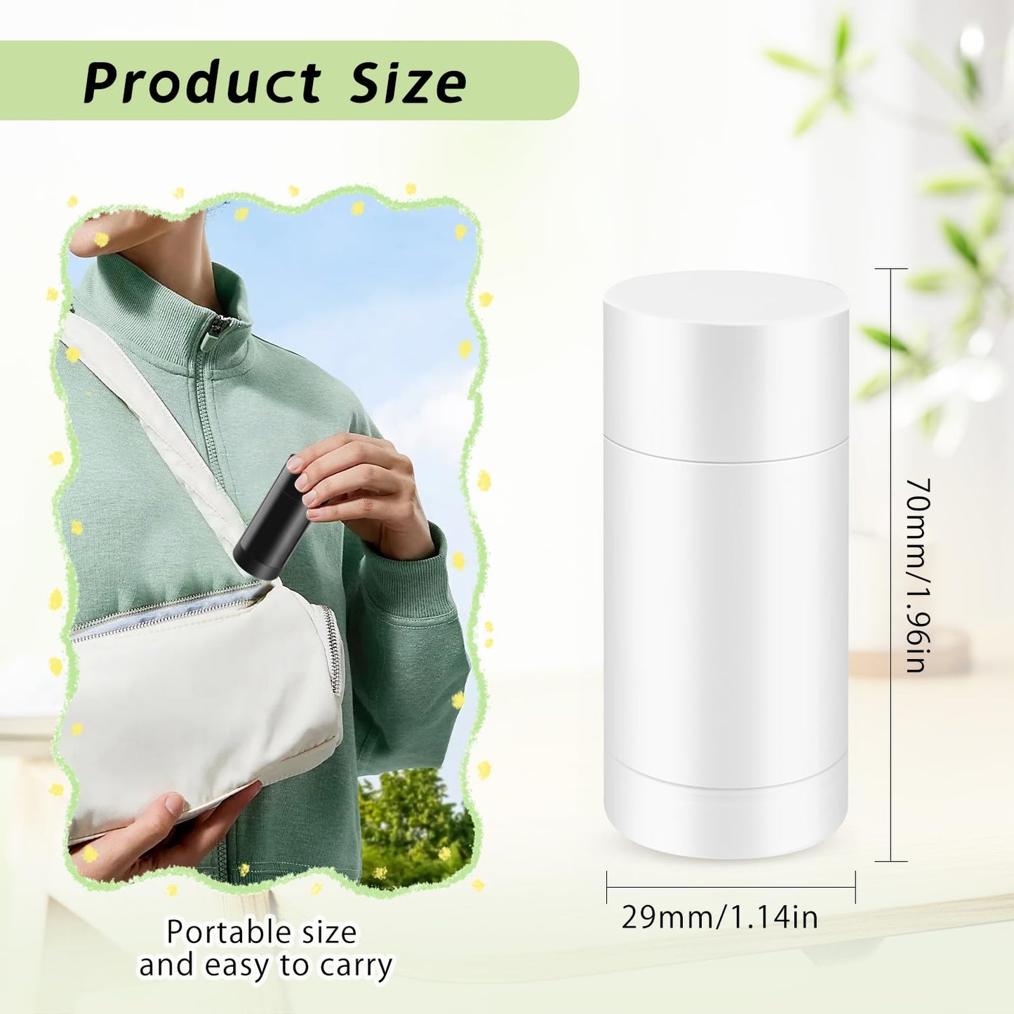 10 Pcs Empty Containers Bottom Fill Deodorant Bottles Refillable DIY Tubes Lip Balm Tubes (White, 15ml/0.5oz)