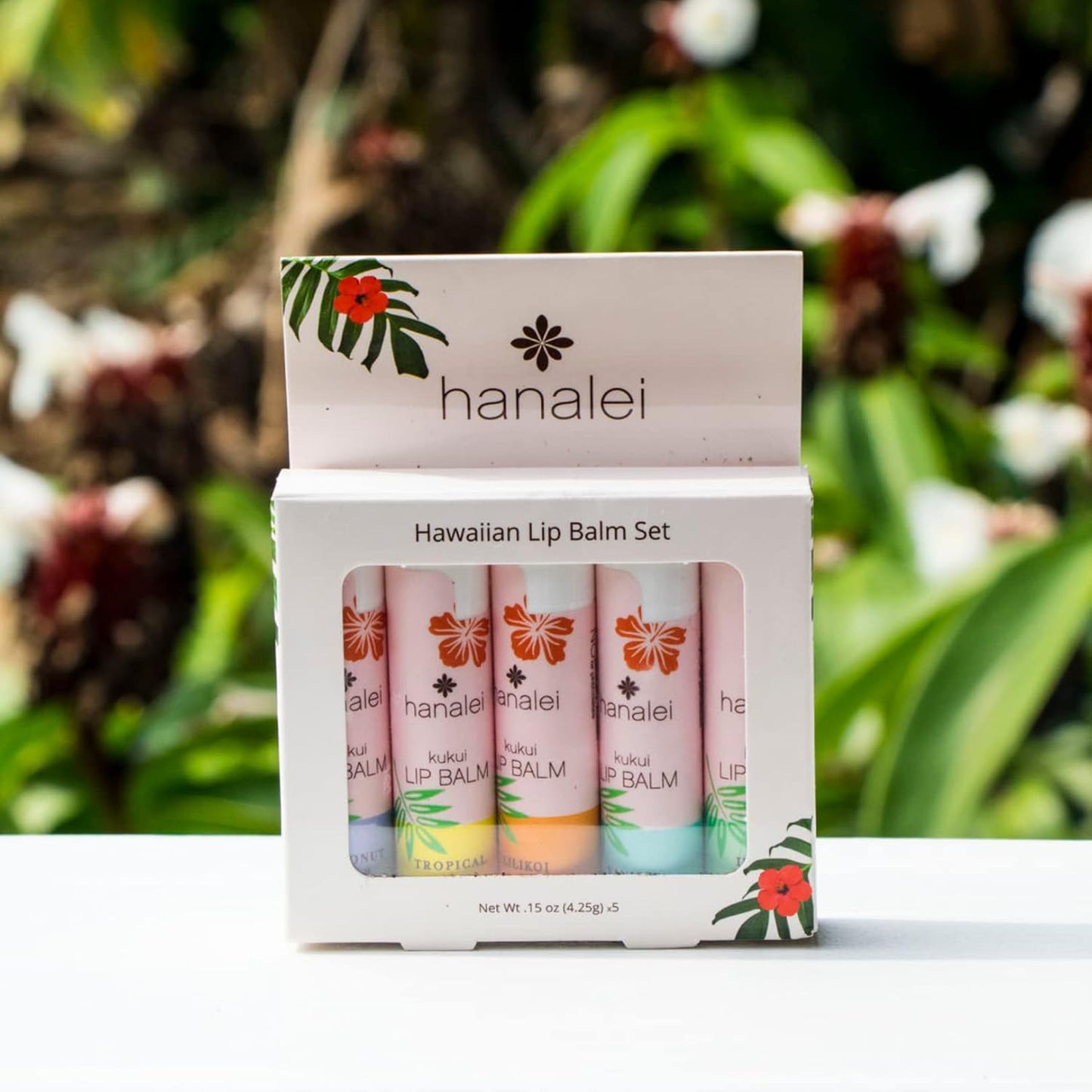 Hanalei Lip Balm & Moisturizer – Natural Kukui Oil & Beeswax for Hydrating, Soothing & Repairing Dry, Chapped Lips – Long-Lasting Care – Softens, Nourishes & Protects – Coconut Pear Flavor