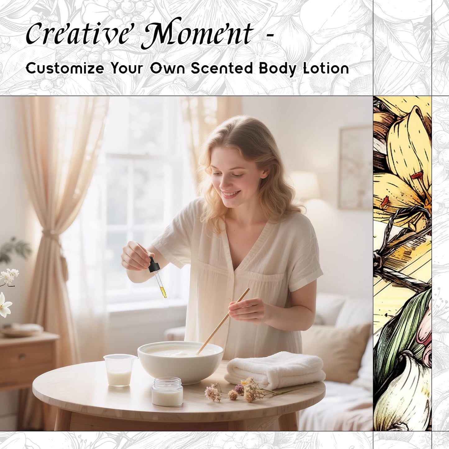 HIQILI Vanilla Fragrance Oil for Body Spray, Diffuser Use, Essential Oil for Candle, Soap, and Women Perfume Making - 5.07 Fl Oz