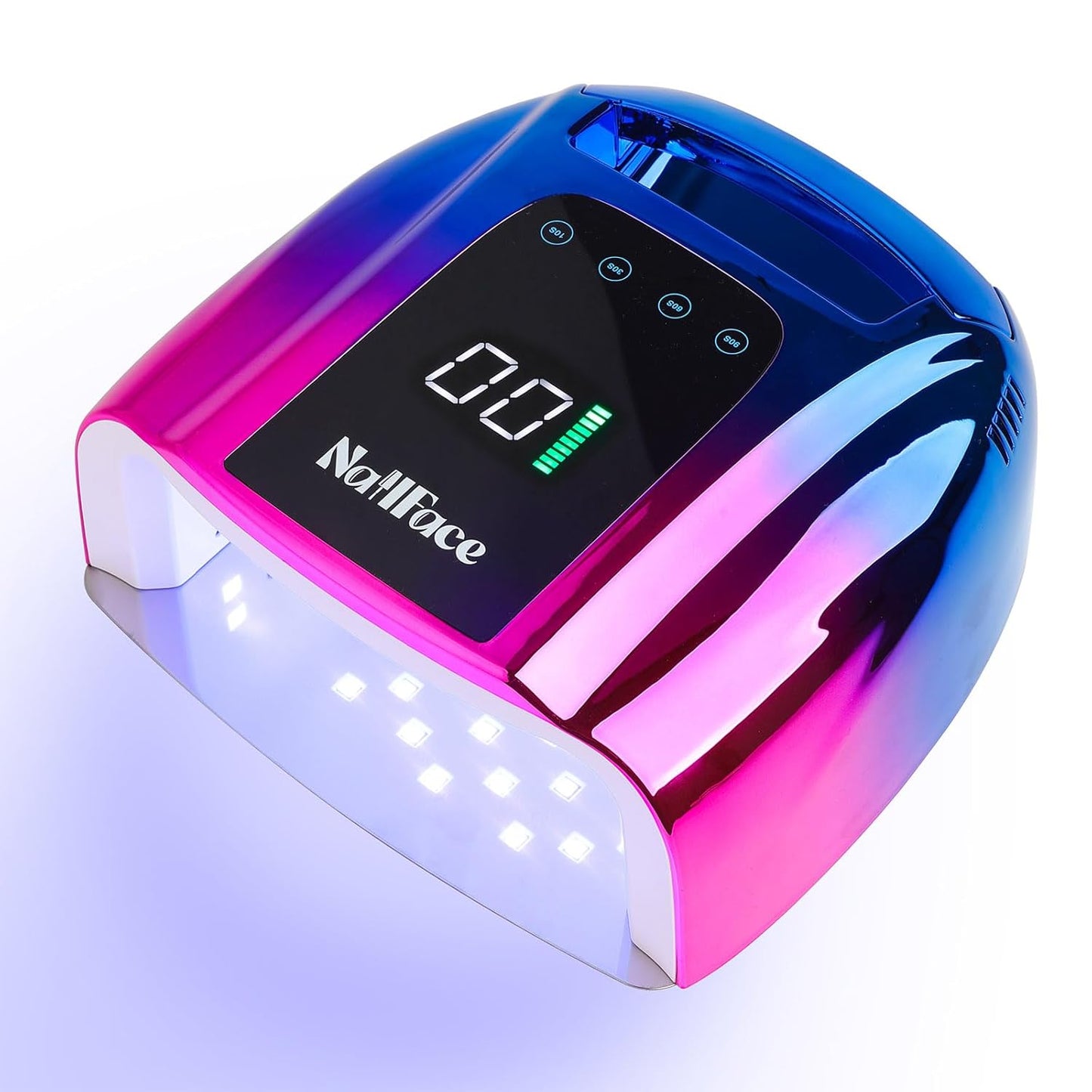 96W Rechargeable UV LED Nail Lamp UV Light for Gel Nails Cordless Gel Nail Lamp Nail Dryer with 42 Beads Smart Sensor & Metal Base