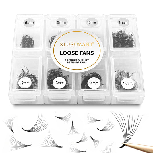 Premade Lash Fans Eyelash Extensions 600 Fans 20D Volume 0.05 Thickness D Curl Mix 8-15mm Fluffy Soft