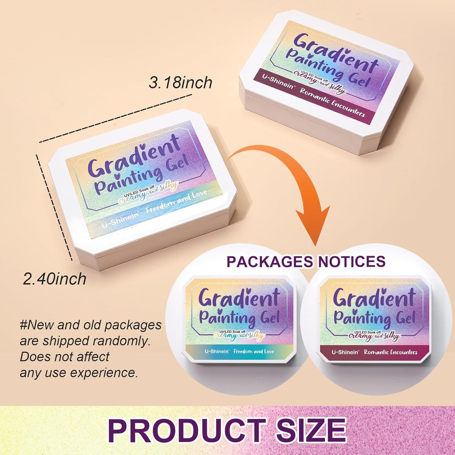 Gradient Painting Gel, 9 Colors Ombre Gel Nail Polish Nude Pink for Pigment Pat Nails Aura Nails French Manicure Long Lasting Home Salon DIY Nail Art Terracotta Blush