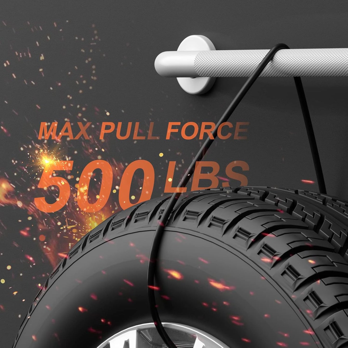 2 Pack White Grab Bars 32 Inch, 1.25" Diameter Anti Slip Bathroom Grab Bar w/Knurled Grip, Handicap Grab Bar for Wall, Shower Handle Safety Handrail for Senior