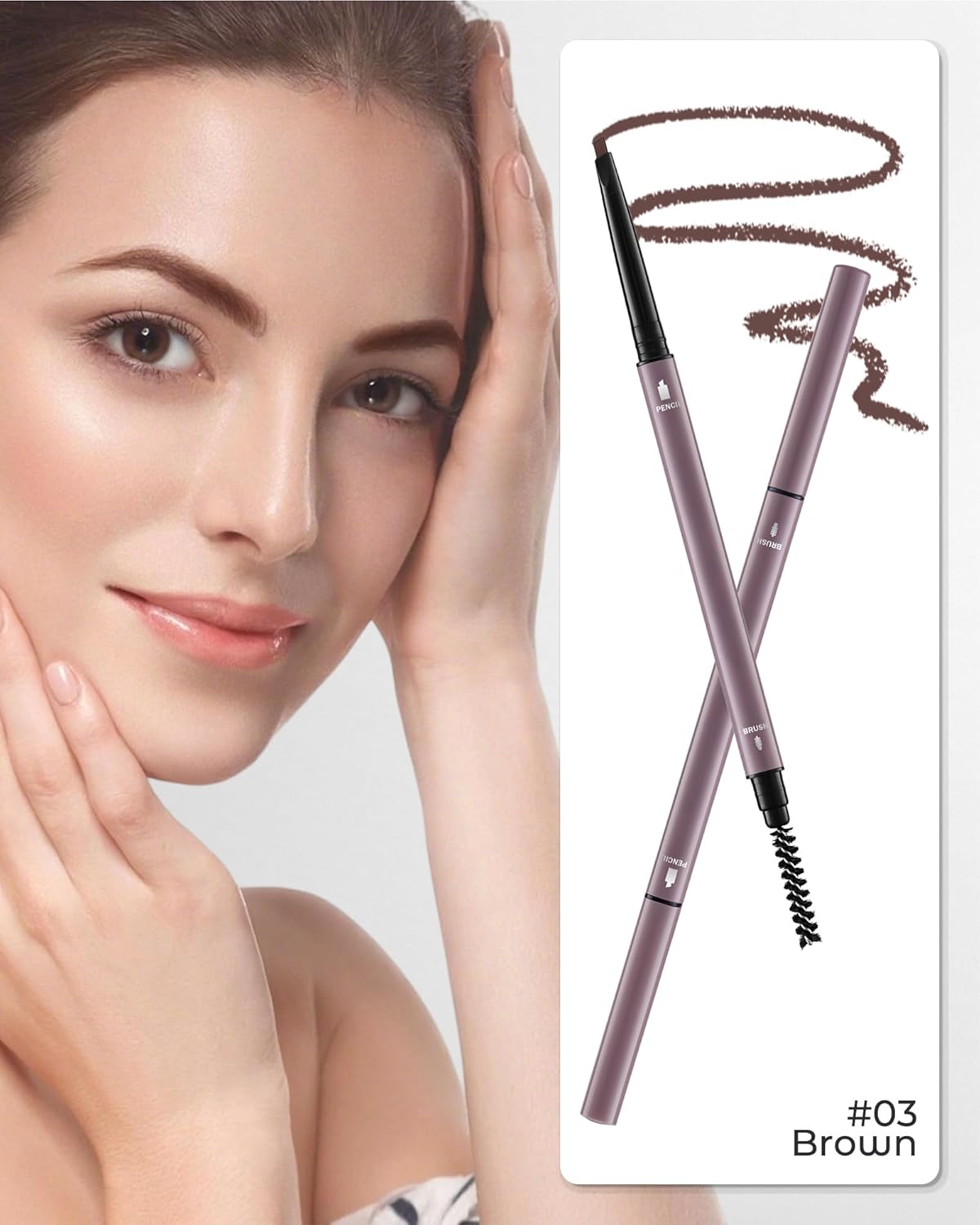 12Pcs Microblading Eye Brow Pencils for Women Brown Waterproof Eyebrow Pencil w/Eyebrows Razor & Scissors Kit 0.5mm Ultra-Fine Tip Creates Hair-Like Strokes for Effortless Natural Brows