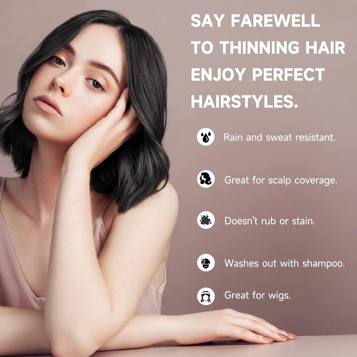 2 Pack Root Touch Up Powder, Hair Color for Grays, Root Coverage for Women and Men, Concealer for Beard Line, Eyebrow, and Thinning Grey Hairline, Light Brown