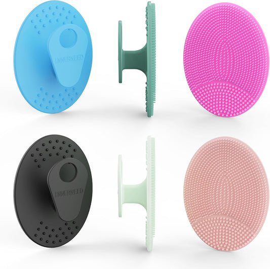 6 Pack INNERNEED Silicone Face Scrubber for Deep Cleansing and Exfoliation – Soft Facial Cleansing Brush, Gentle for All Skin Types, Blackhead & Acne Pore Care