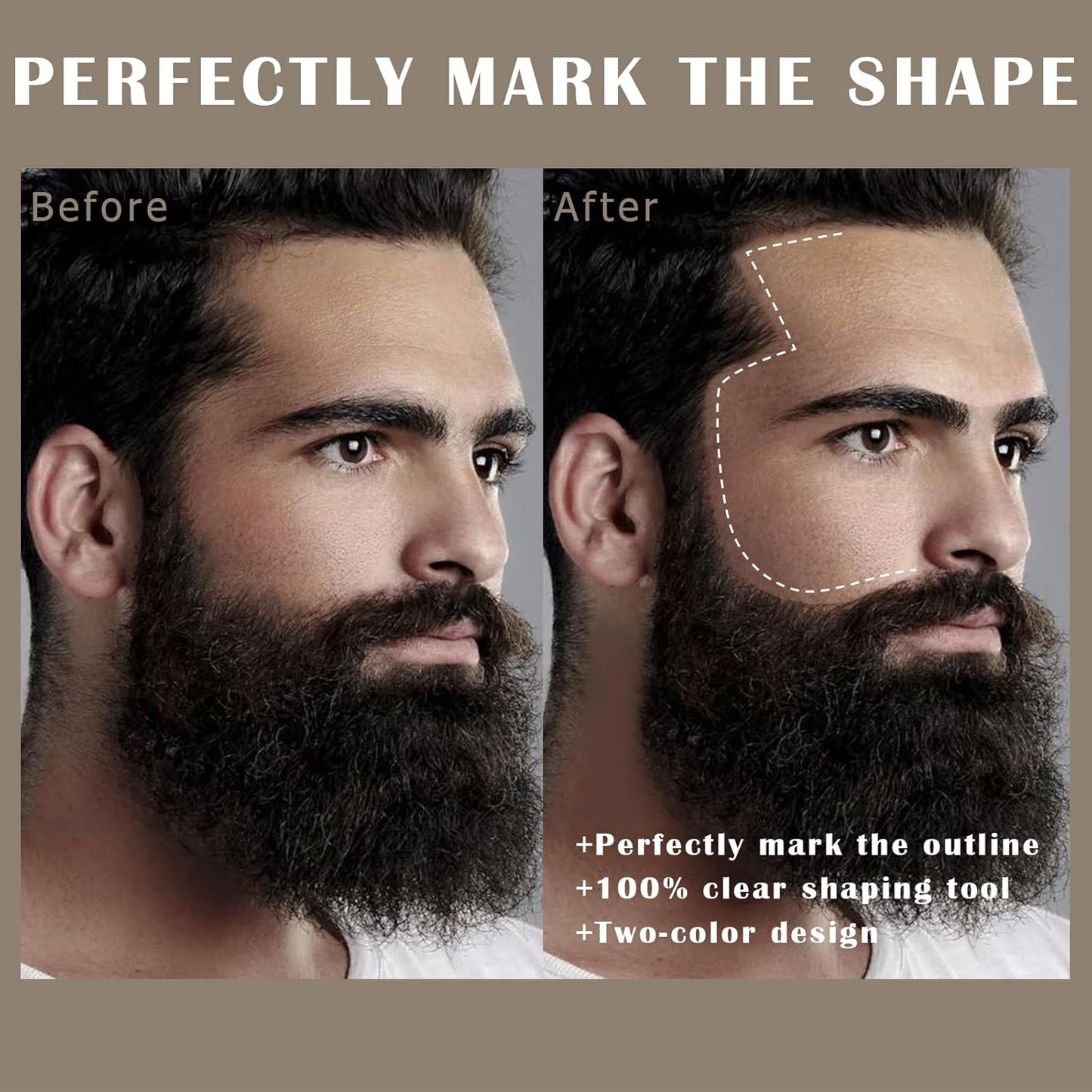 12Pcs Barber Pencil Set Hairline Enhancement Pencils Kit for Lineup Magic Beard Shaping Beard Guide Pen with Sharpener Barber Chalk for Beard Makeup Design for Men White Black Tan Brown