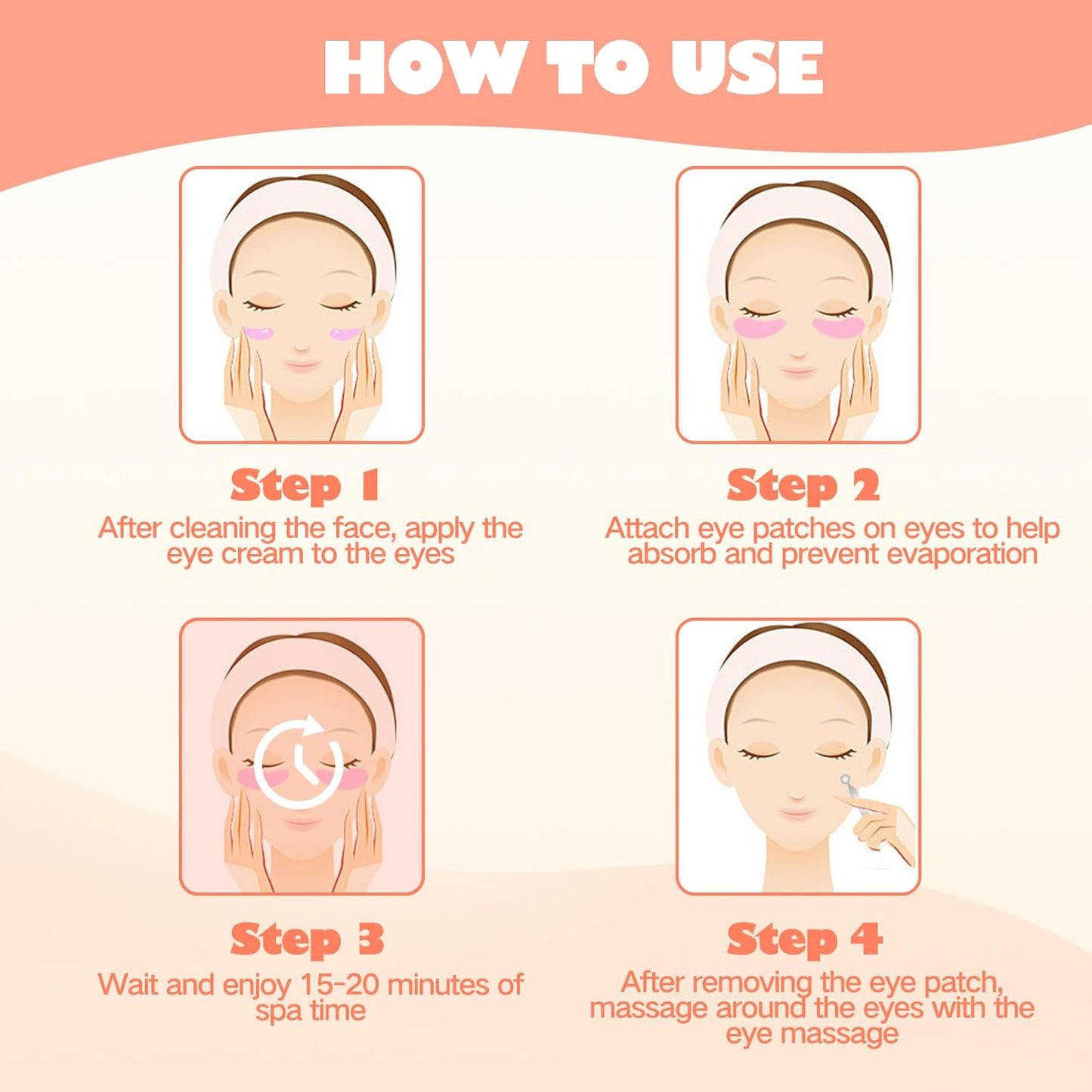 10 Pairs Under Eye Patches, Silicone Reusable Eye Patches, Under Eye Mask for Reduce Eye Wrinkle and Fine Lines Skin Care- Eye Cream Applicator and Tin Case