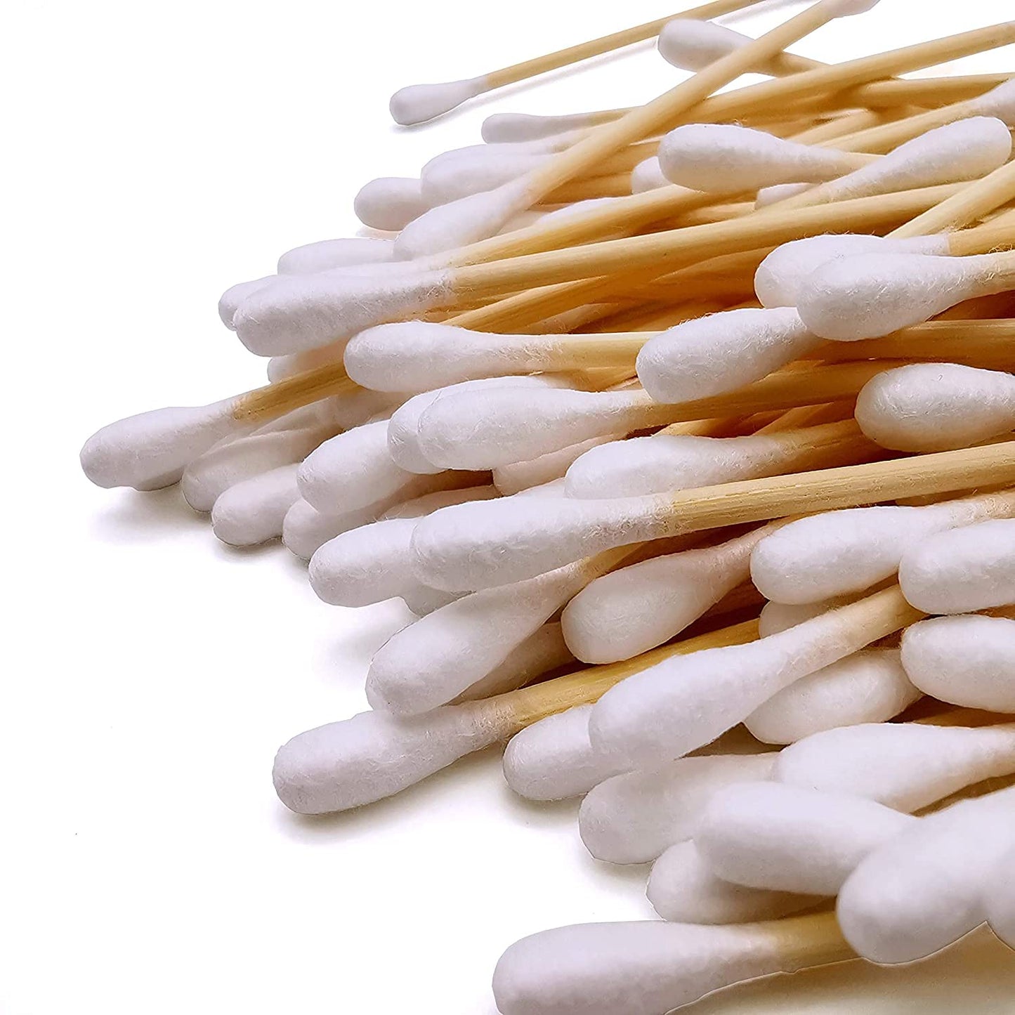 1500pcs Natural Bamboo Cotton Buds,Organic Biodegradable Cotton Swabs
