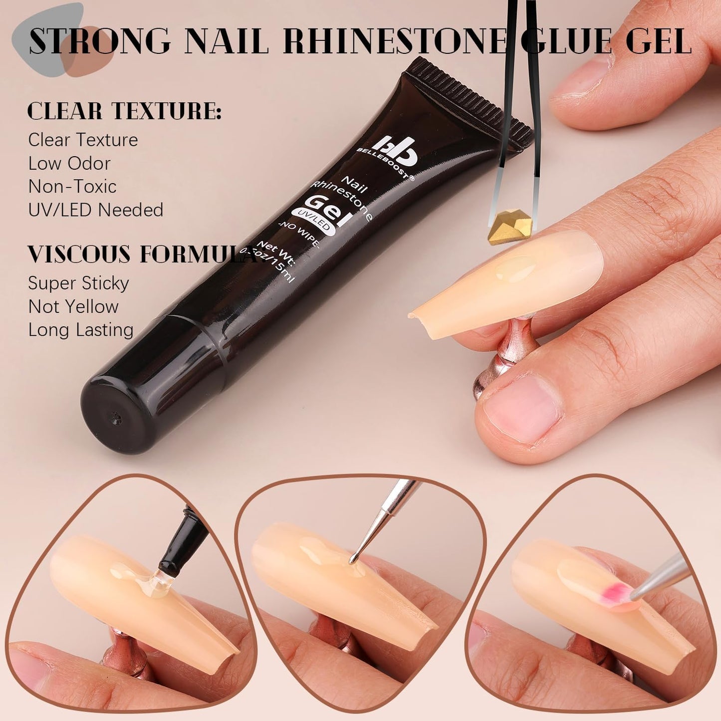 2060Pcs Mineral Gold Glass Nail Rhinestones 60Pcs Multi Shapes Flatback Nail Gems + 2000Pcs 1.5-4mm Round Crystal with Rhinestones Glue Gel, Manicure Nail Charms Diamond Gemstones for Nail Art