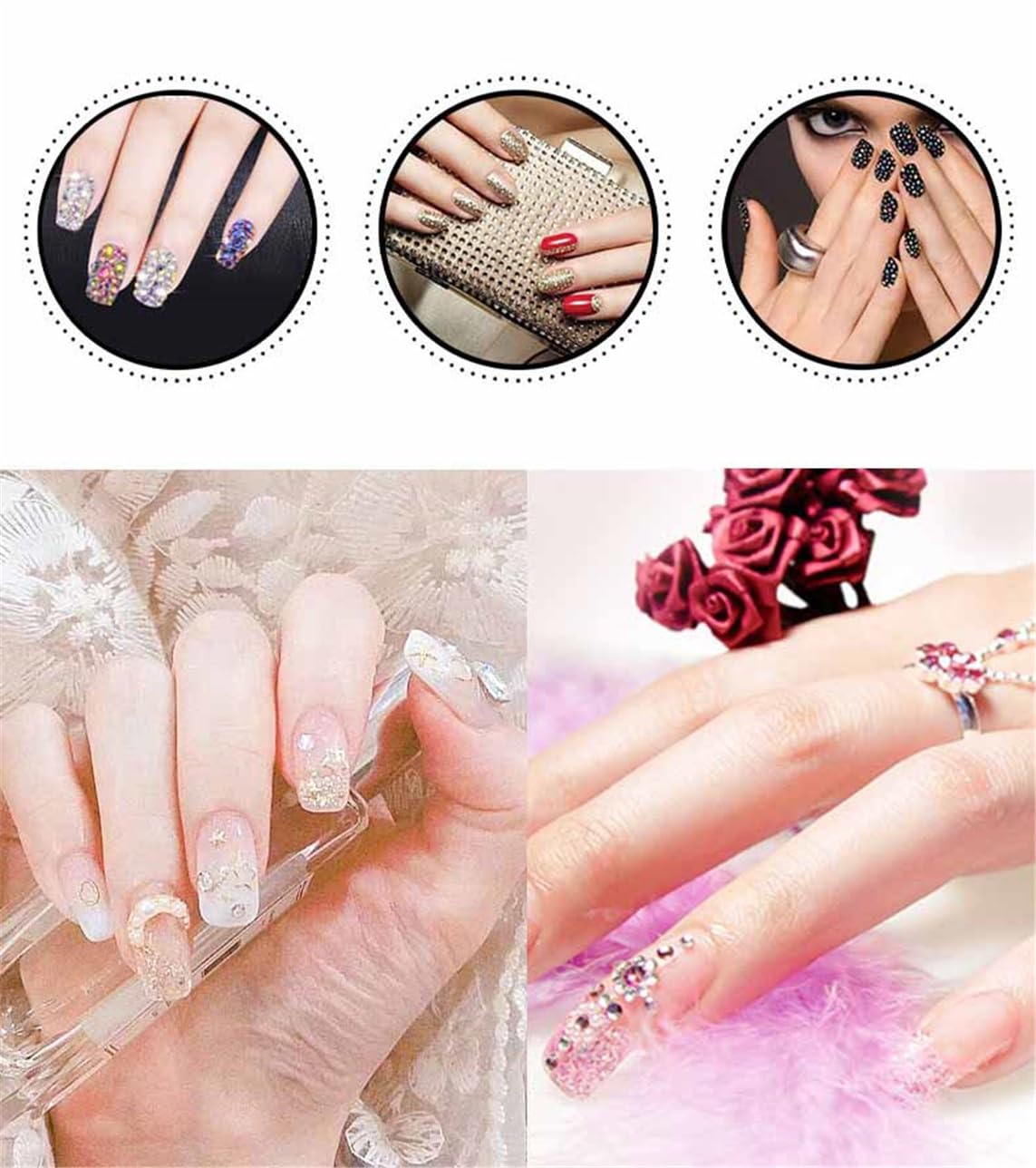 4500 Pcs SS12 3mm AB Flatback Rhinestones for Nails Art Crafts Glitter Round Shine Gems Crystals DIY Clothes Shoes （Dark RoseRed AB）