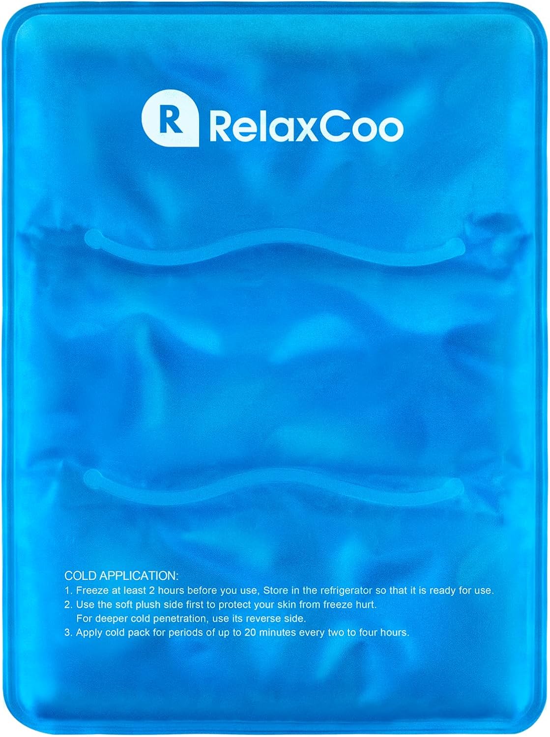 Large Flexible Ice Pack for Injuries Reusable Gel, 11x14.5 Inches, Cold Compress for Hip, Shoulder, Knee, Back Pain, Swelling, Bruises, Surgery