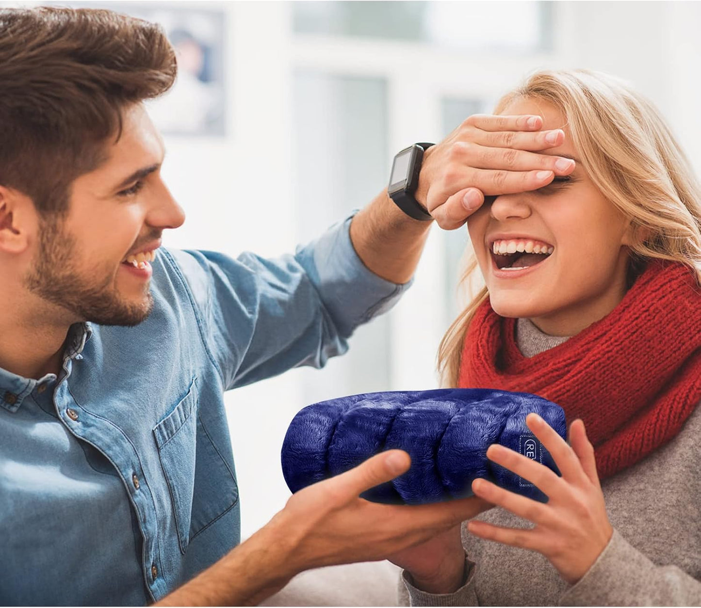 REVIX Microwavable Heating Pad for Back, Extra Large Microwave Heating Wrap for Waist, Stomach, and Shoulder, Moist Heat Pad