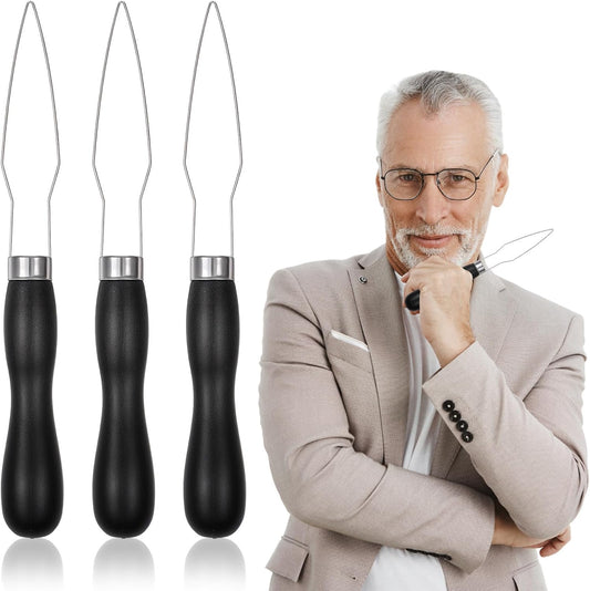 3pcs Button Hook and Zipper Pull Helper, One Hand Button Assist Device Dressing Aid Tool Button Helper Tool for Elderly Seniors Disabled Men and Women Arthritis & Limited Dexterity