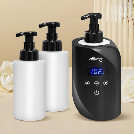 Hot Lather Machine for Shaving Professional Lather Maker for Men Face Shaving Large Capacity Shaving Foam Machine for Home Use Salon Barber Shop, with 2 Foam Bottle