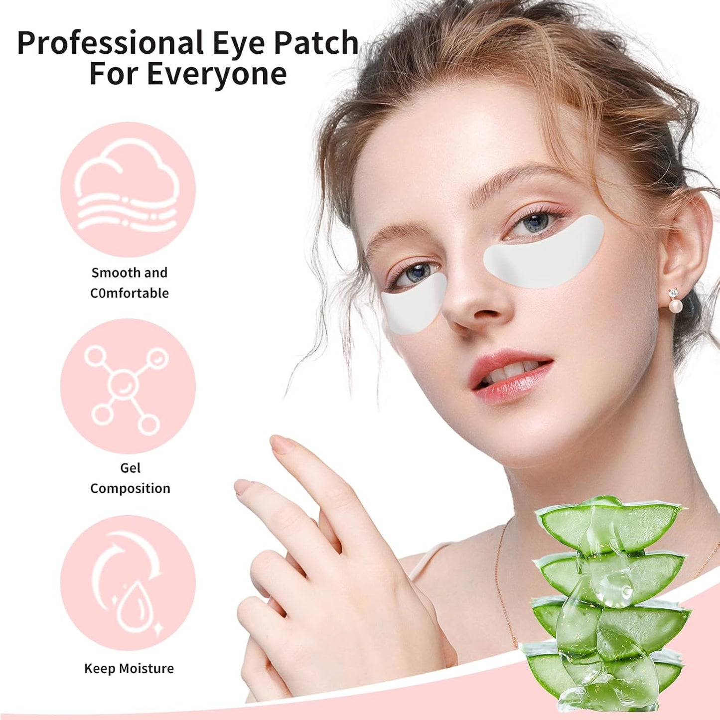 50Pairs Eyelash Extension Gel Patches Kit Natural Hydrogel, Lash Gel Pads for Beauty Makeup Mask Kit Supplies Eye Mask Pads Beauty Tools (Silver-Women)