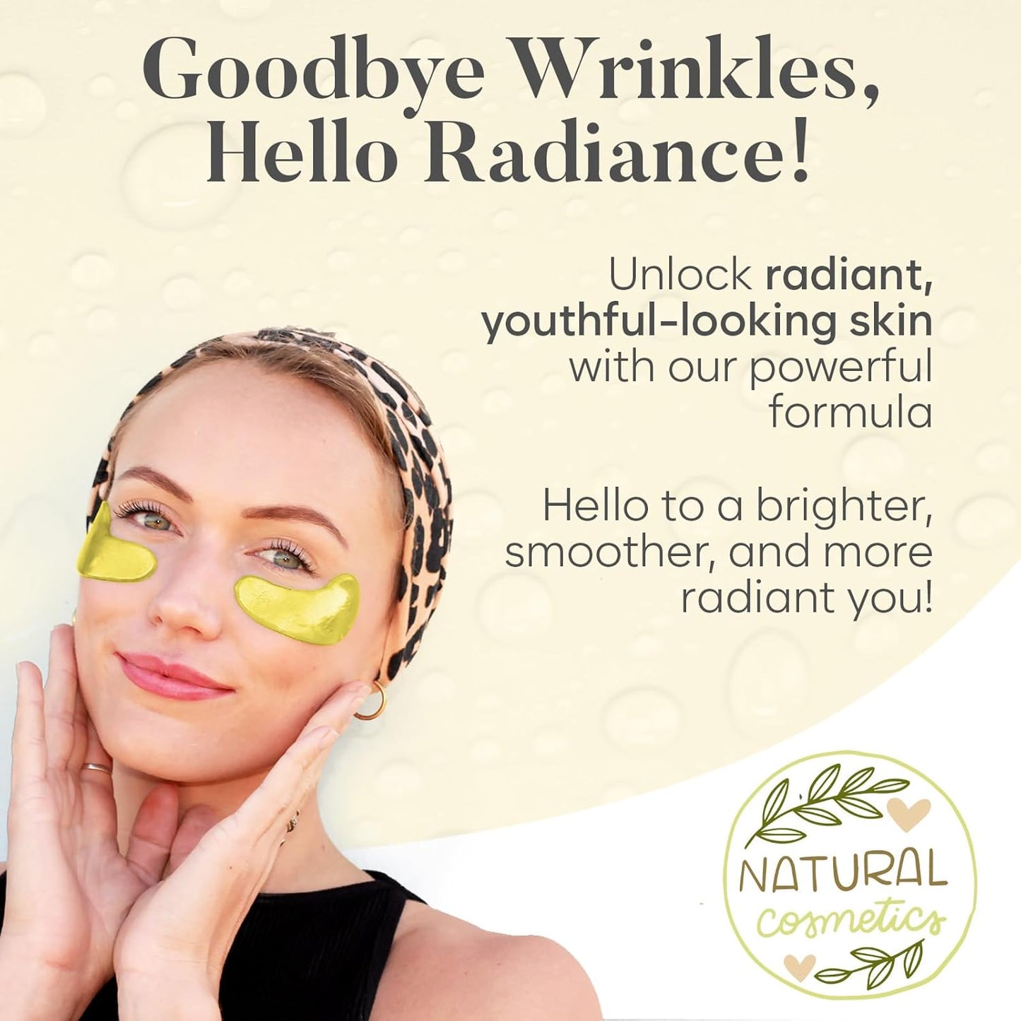 24K Gold Eye Mask (30 Pairs) | Eye Masks with Niacinamide & Hyaluronic Acid | Under Eye Patches for Dark Circles | Under Eye Patches for Puffy Eyes | Eye Care