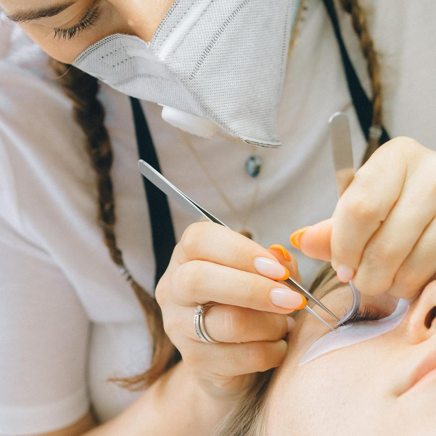 50 Pairs Under Eye Patches, Isolation Eyelash Extension Pads, Under Eye Gel Pads for Pro Salon and Individual, DIY Lashes Extension Supplies (Gold)