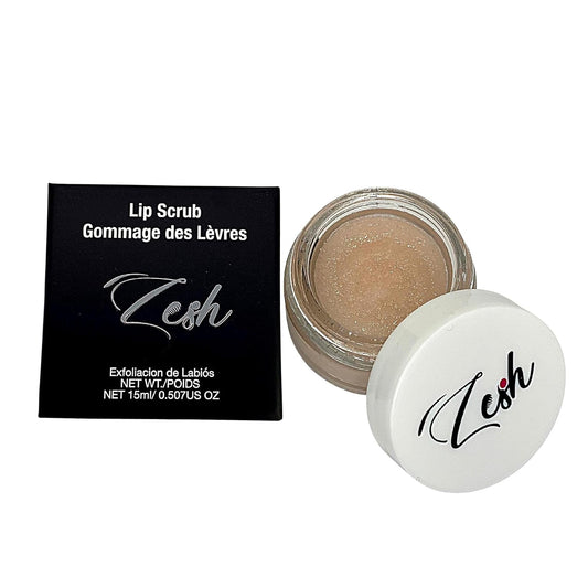 Organic Lip Scrub - Enriched with Organic Coconut Oil, Shea Butter, Avocado Oil, Jojoba Oil, and Vitamin E, Exfoliates and Hydrates Dry or Chapped Lips, Made in Canada, 70g