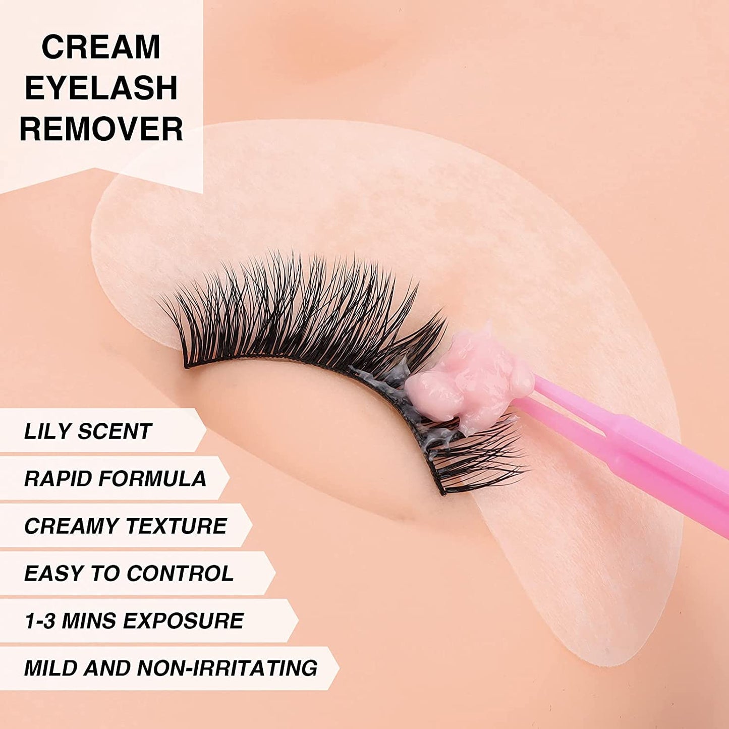 LASHVIEW Eyelash Extension Remover Cream, Strawberry Flavor, Lash Extension Remover Cream,5g