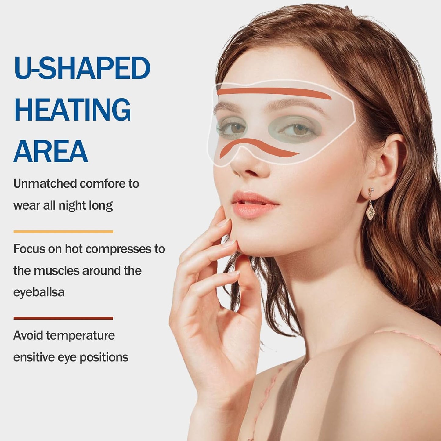 20 Packs Steam Eye Masks for Dry Eyes,Unscented Self Heating Eye Masks Soothing Tired Eyes, Disposable Sleep Masks Help Falling Asleep, Warm Compresses Relieve Dry Eyes and Relax Tired Eyes