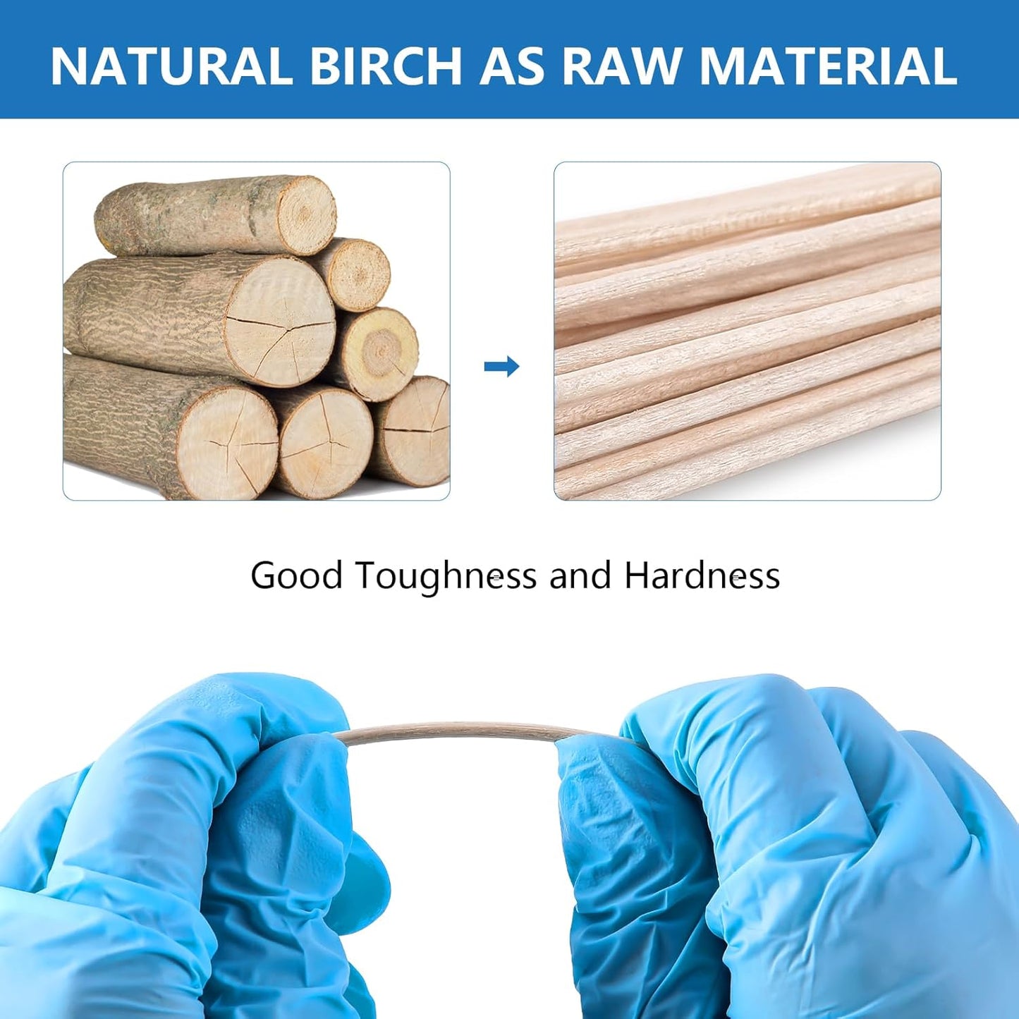 JMU Sterile Cotton Tipped Applicators, 2000 Sterile Cotton Swabs Wood Shaft Medical (10 Box, 3 Inch)