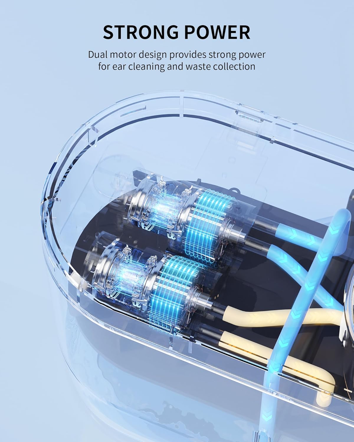 Water Powered Ear Cleaner, Electric Ear Wax Removal Kit, Ear Irrigation Kit with Sewage System and 4 Clean Mode, Safe and Effective Ear Flushing Kit for Adults with 3 Ear Tips - Black