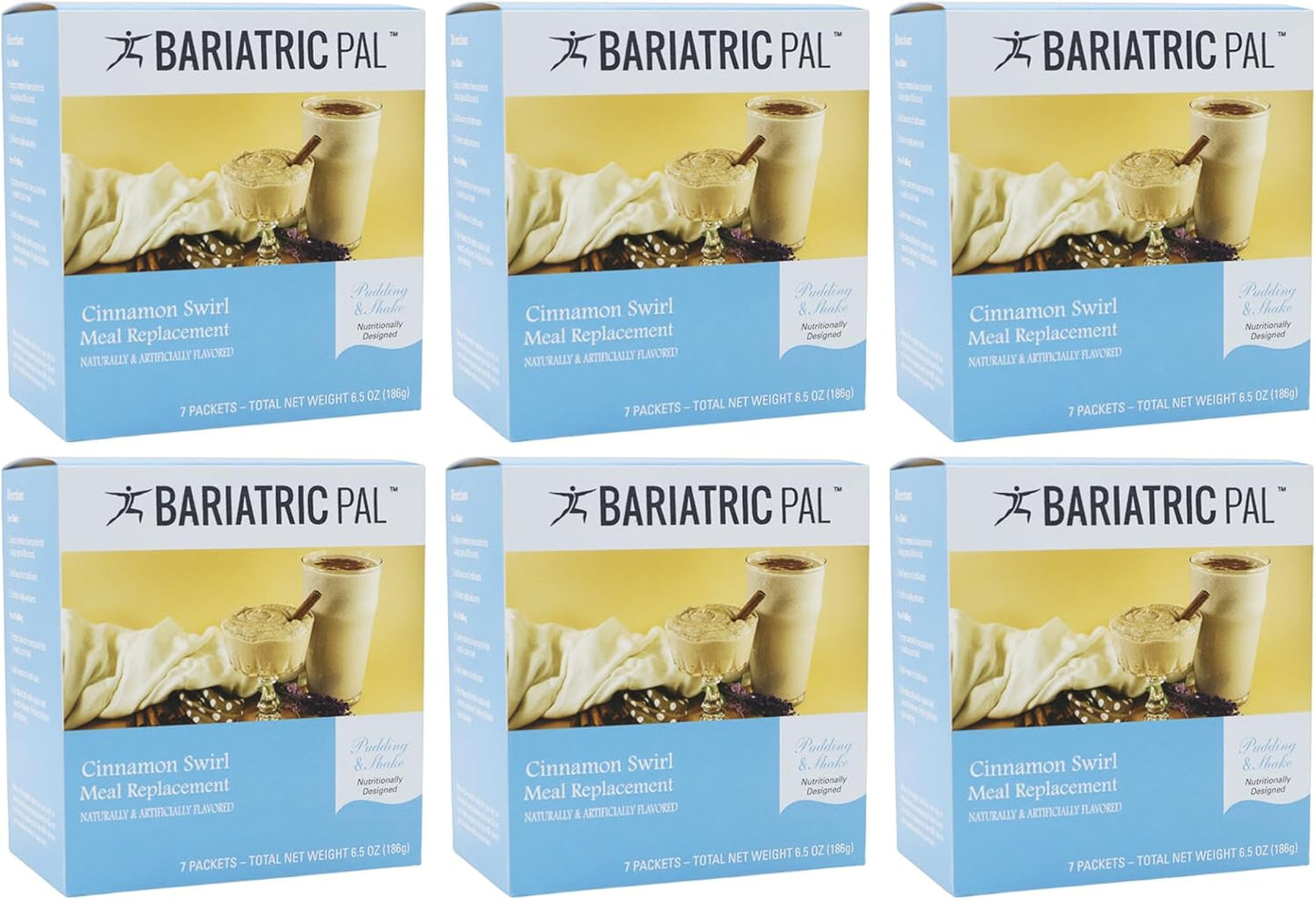 BariatricPal 15g Protein Shake or Pudding (Aspartame Free) - Cinnamon Swirl (6-Pack)