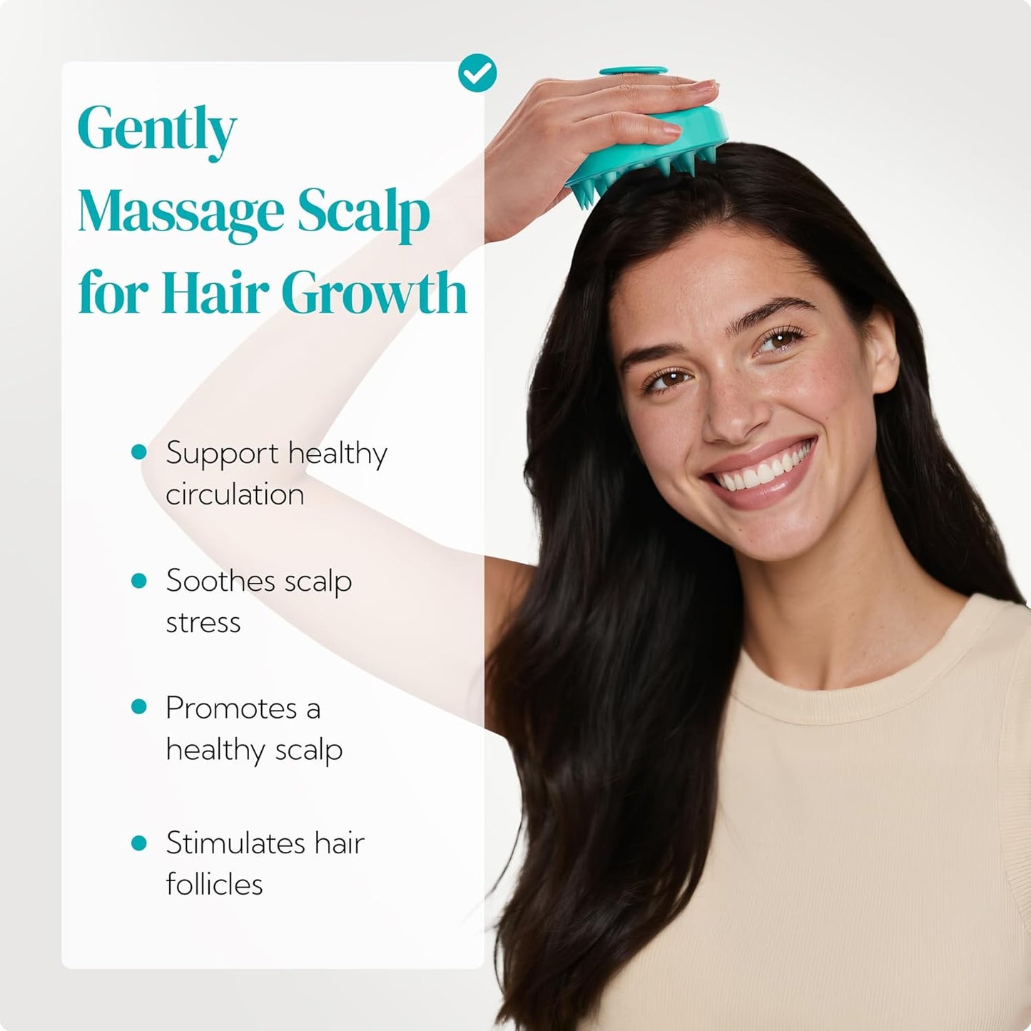 HEETA Hair Scalp Massager Shampoo Brush 2 Pack, Soft Silicone Bristles to Remove Dandruff, Waterproof Hair Scrubber for Both Wet Dry Hair, Suitable for Men & Women (Green & Purple)