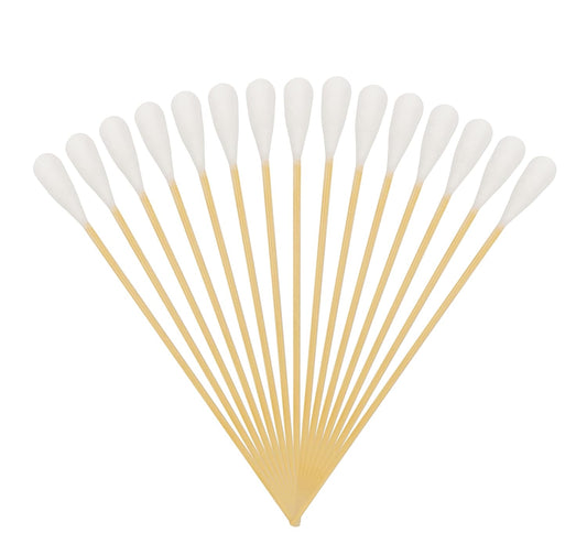 6 Inch Long Cotton Swabs (Large Size) 200pcs,Large Cotton Buds with Bamboo Handle for Pets, Gun Cleaning or Makeup