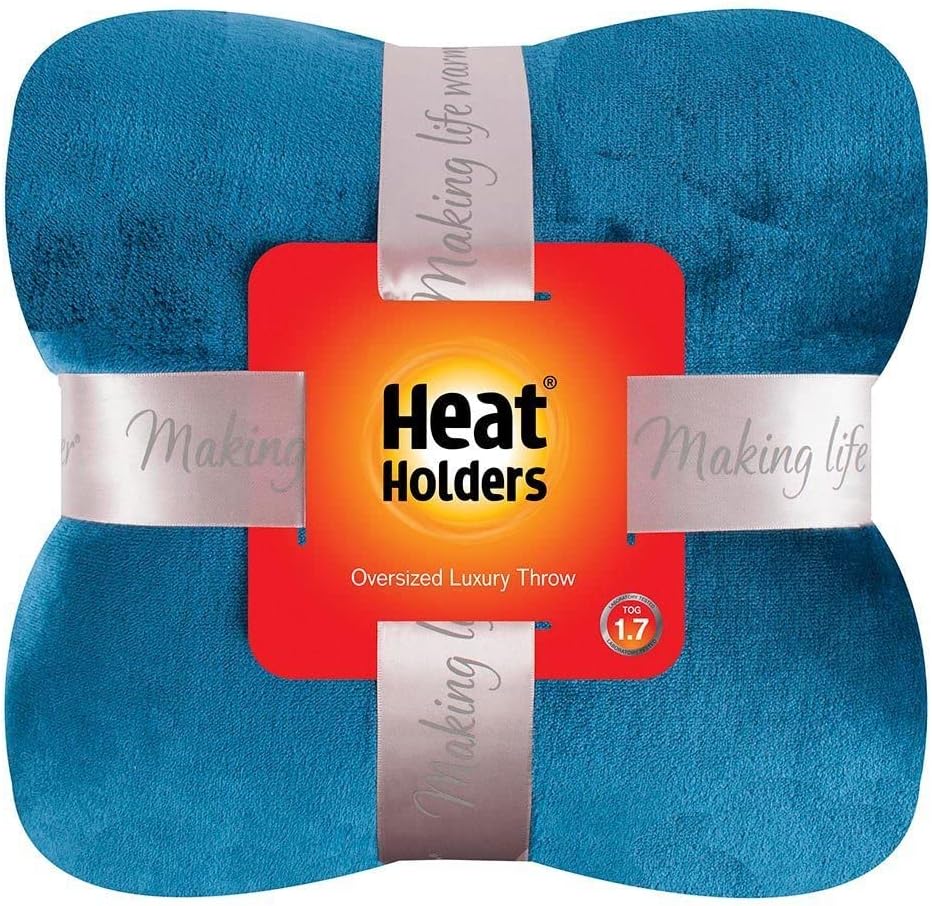 HEAT HOLDERS Oversized Throw/Blanket - Warm and Luxuriously Soft Fur-Like Fleece - Ideal for Bed, Sofa, Travel and Gifts | Moon Rock