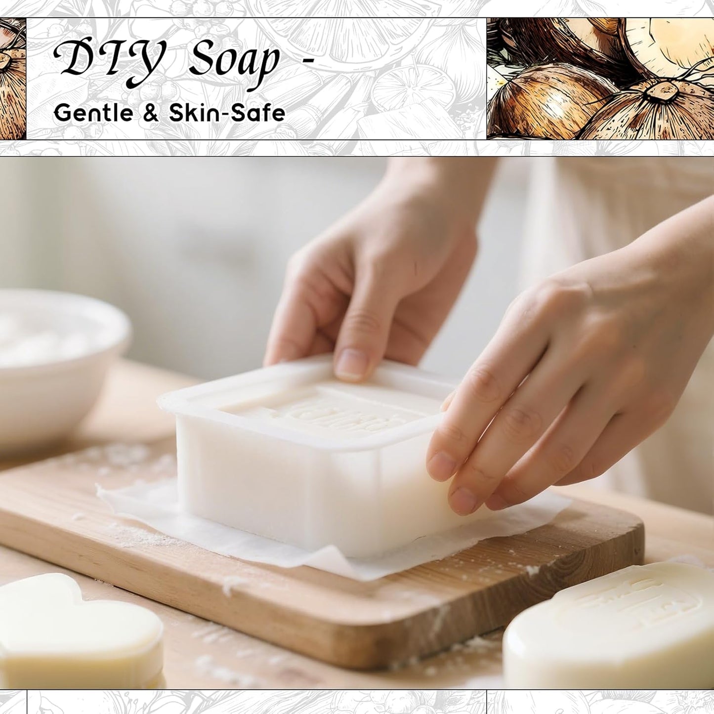 HIQILI Coconut Fragrance Oil for Home Diffuser, Ideal for Making Candle, Soap, Body Spray, Women's Perfume, Creamy Scents - 5.07 Fl Oz