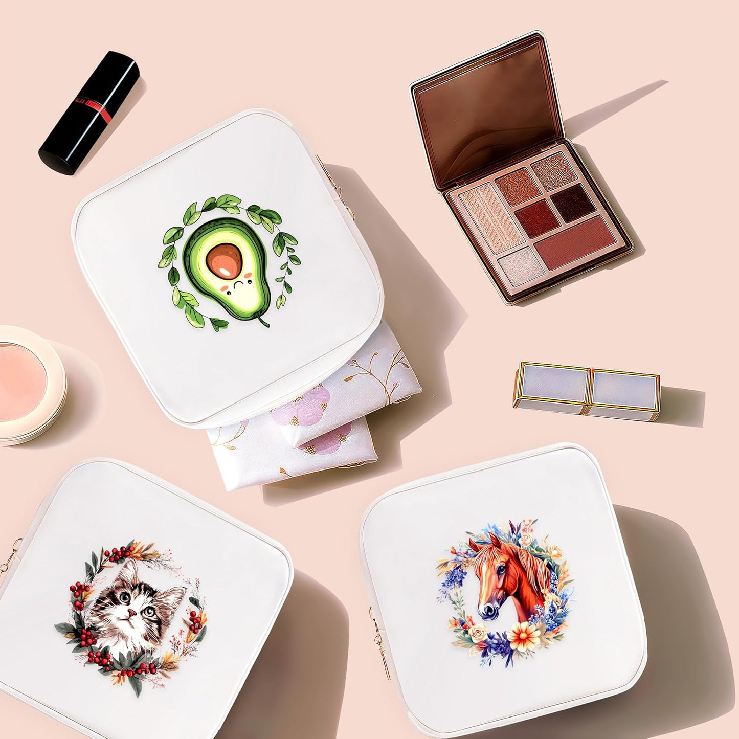 Avocado Mini Makeup Bag, Avocado Gift For Women Girls, Cute Portable Zipper Pouch Cosmetic Bag For Teen Girls Kids, Small Storage Bag For Sanitary Pad, Period napkin bag!