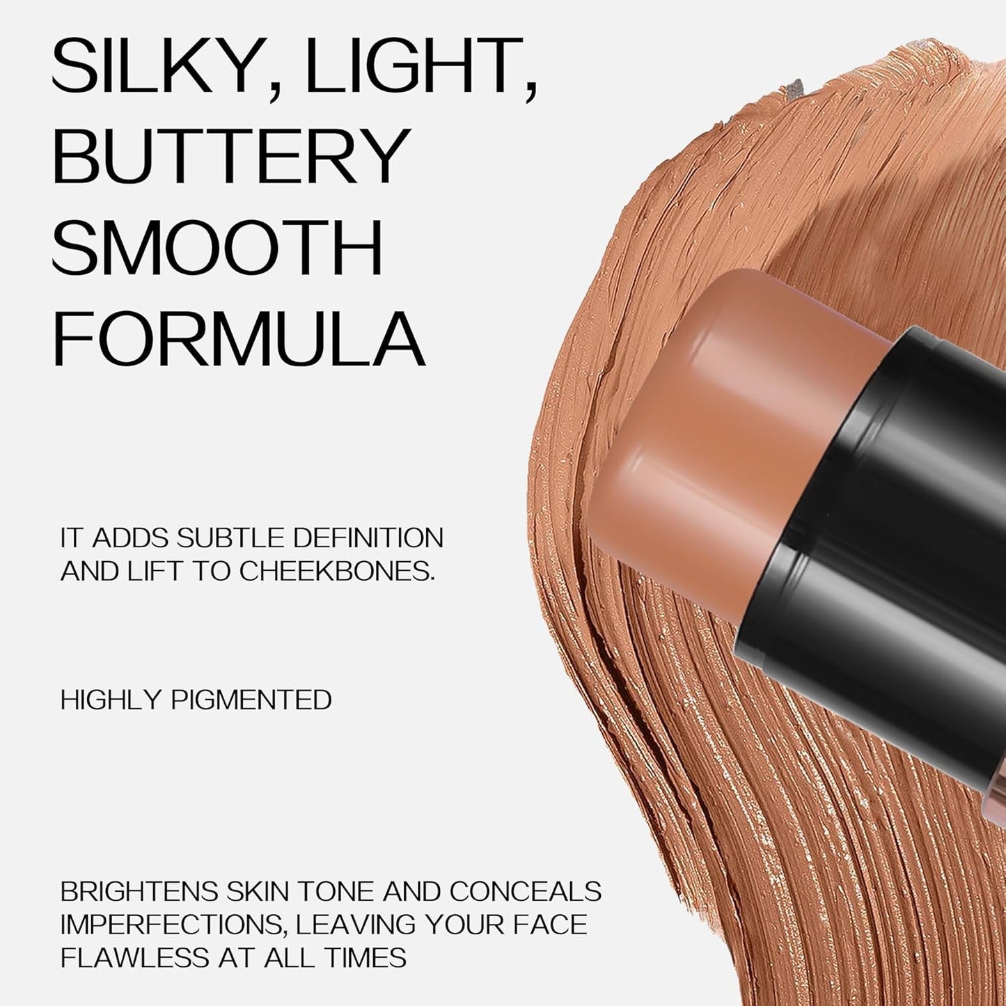 8 Colors Cream Contour Sticks Makeup Kit, Dual-Ended Concealer Stick With Soft Brush, Non-Greasy Long-Wear Face Primer Multi-Use Contouring Pen, Full Coverage Shades Corrector Concealer (02#)