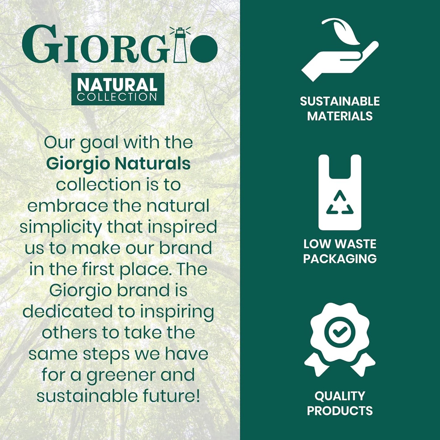 Giorgio GIONAT6 Natural Wooden Comb Hair Detangler - Half Fine Tooth and Wide Tooth Comb for Curly Hair, Bamboo and Beechwood Hair Combs for Thick Hair - Organic Wooden Hair Comb for Men and Women