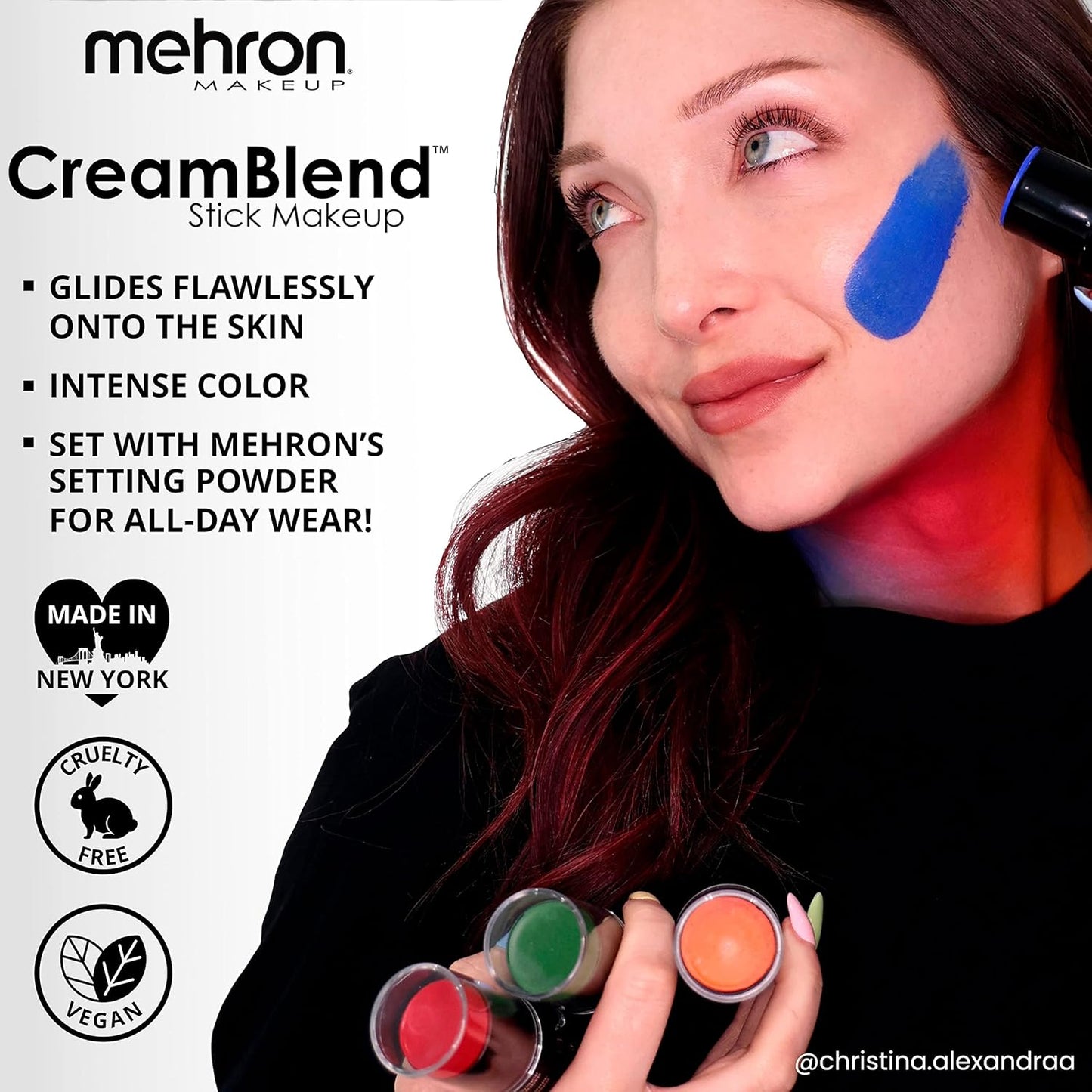 Mehron Makeup CreamBlend Stick | Face Paint, Body Paint, & Foundation Cream Makeup | Body Paint Stick .75 oz (21 g) (Gold)