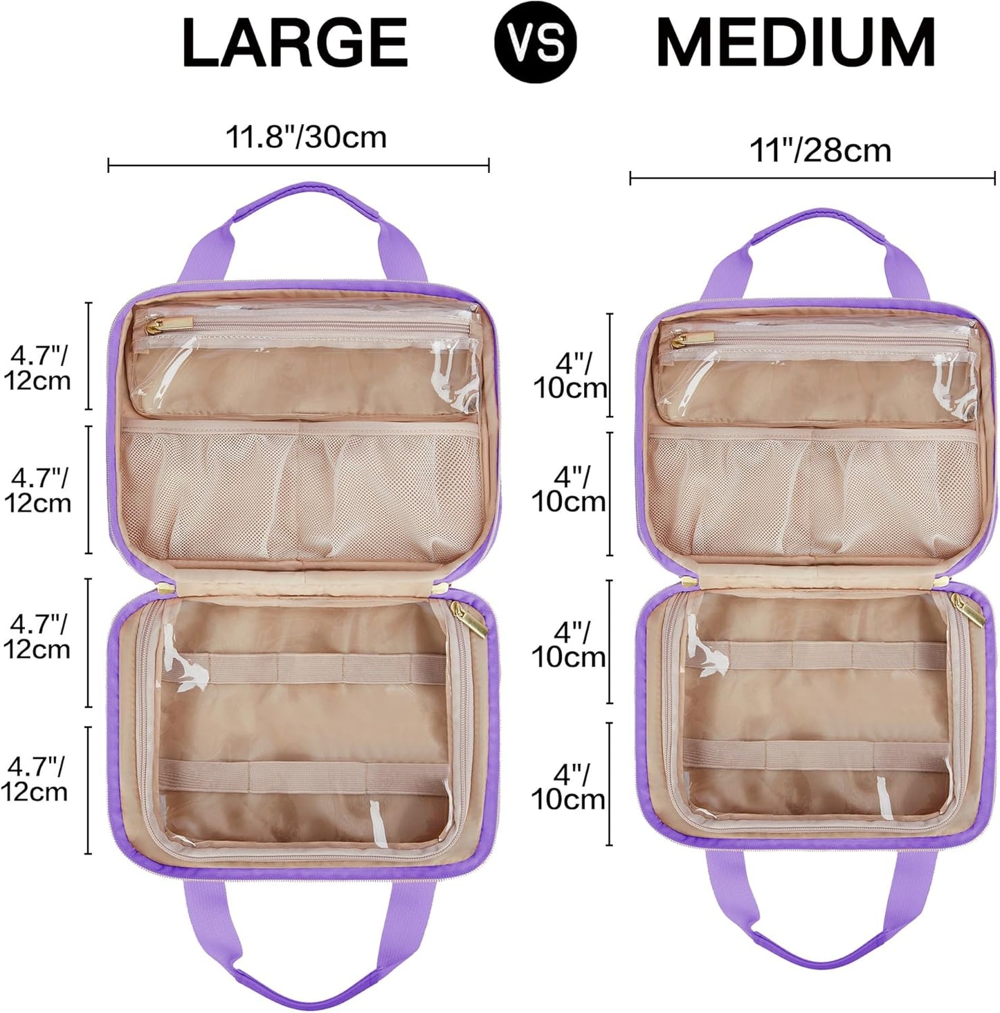 Leudes Travel Pill Bottle Organizer,Medicine Organizer and Storage,Home Medication Bag, Cases,Carrier for Pills,Vitamin,Fish Oil,Supplements for Women and Men (Medium, Purple)