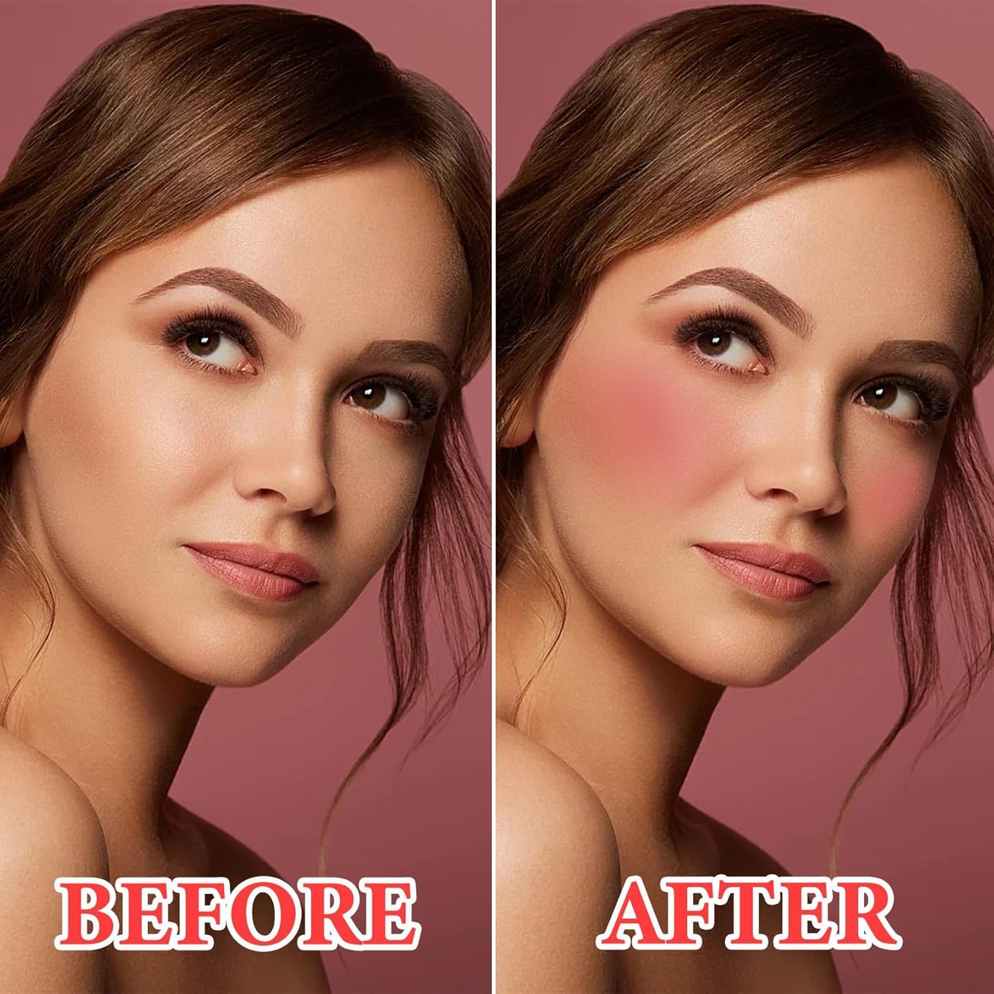 Cream Blush Stick Makeup,Blush Stick for All Skin Tones,Easy to Color,Soft Long Lasting Lightweight Blush Face Makeup Stick,Waterproof Multi Stick for Cheeks & Lip & Eyes（#101）