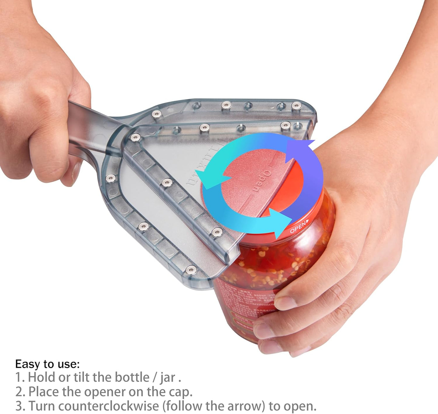 Jar Opener for Weak Hand & Seniors with Arthritis,Easy Twist Off Bottle Caps,Patent | Unique Kitchen Gadgets, Christmas Gifts for Elderly/Women/Men (Green)