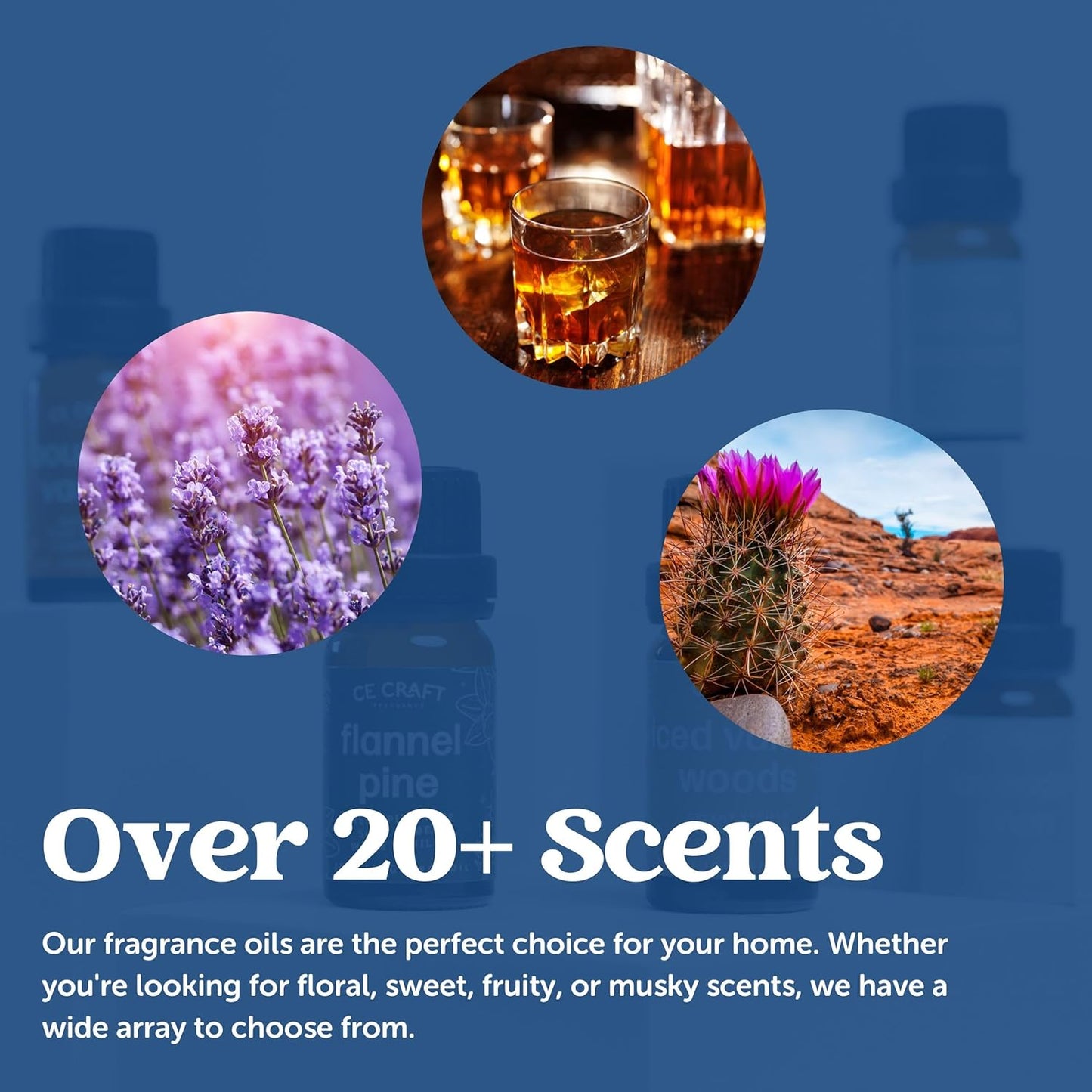 CANDECraftCo Premium Fragrance Oil – Diffuser Oils Fragrances Scented for Home, Candle Soap Making Supplies, Aromatherapy Blends for House (0.34 Fl Oz) (2-Pack, Pink Sugar)