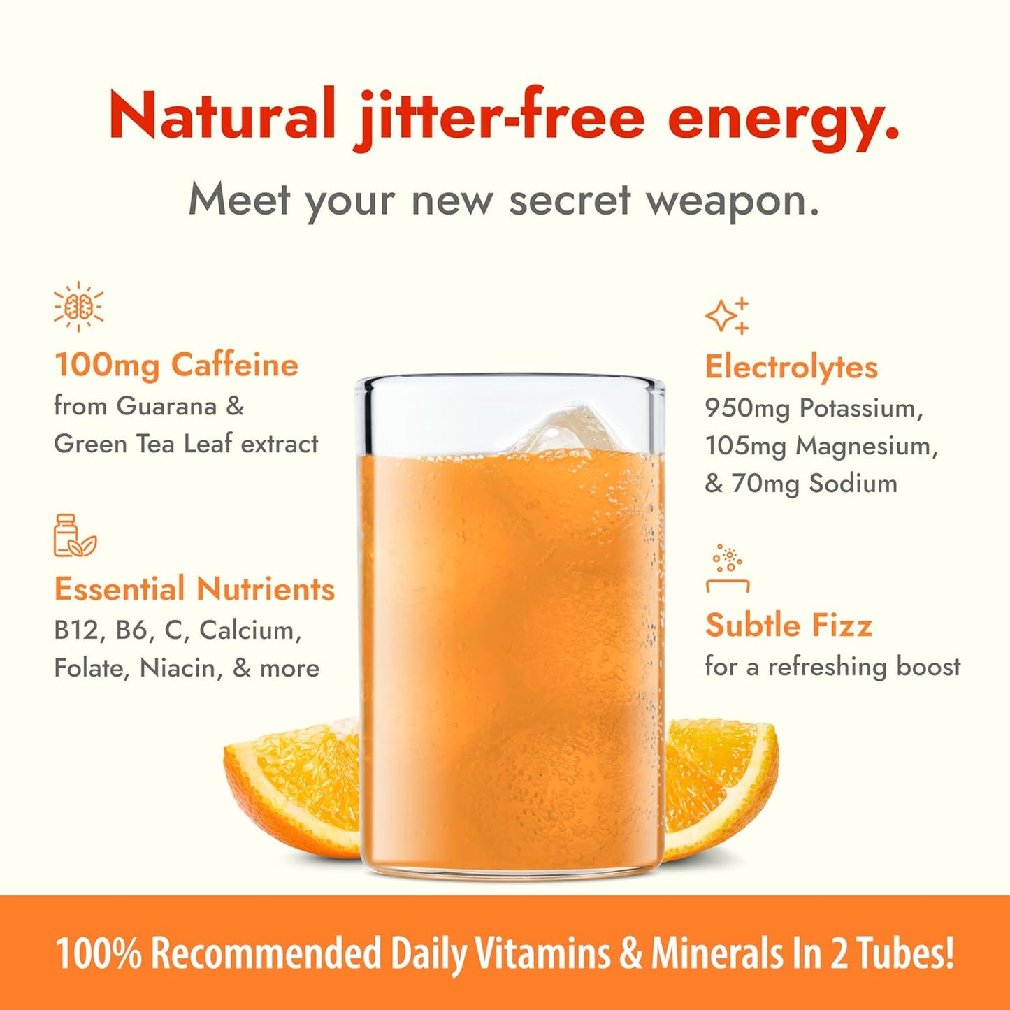 Zipfizz Daily Energy Drink Powder, Orange Soda, 20 Pack | 3-in-1 Sustained Energy, Rapid Hydration, and Essential Vitamins | Sugar-Free | Electrolyte Powder | Contains Vitamin B-12 & Antioxidants