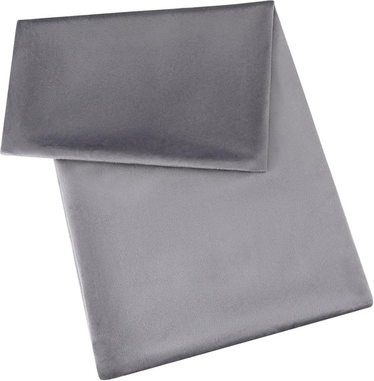 Mixweer Flannel Heating Pad Replacement Cover Soft Flannel Replacement Cover for Heating Pad or Pillow(Grey,12 x 24 Inches)