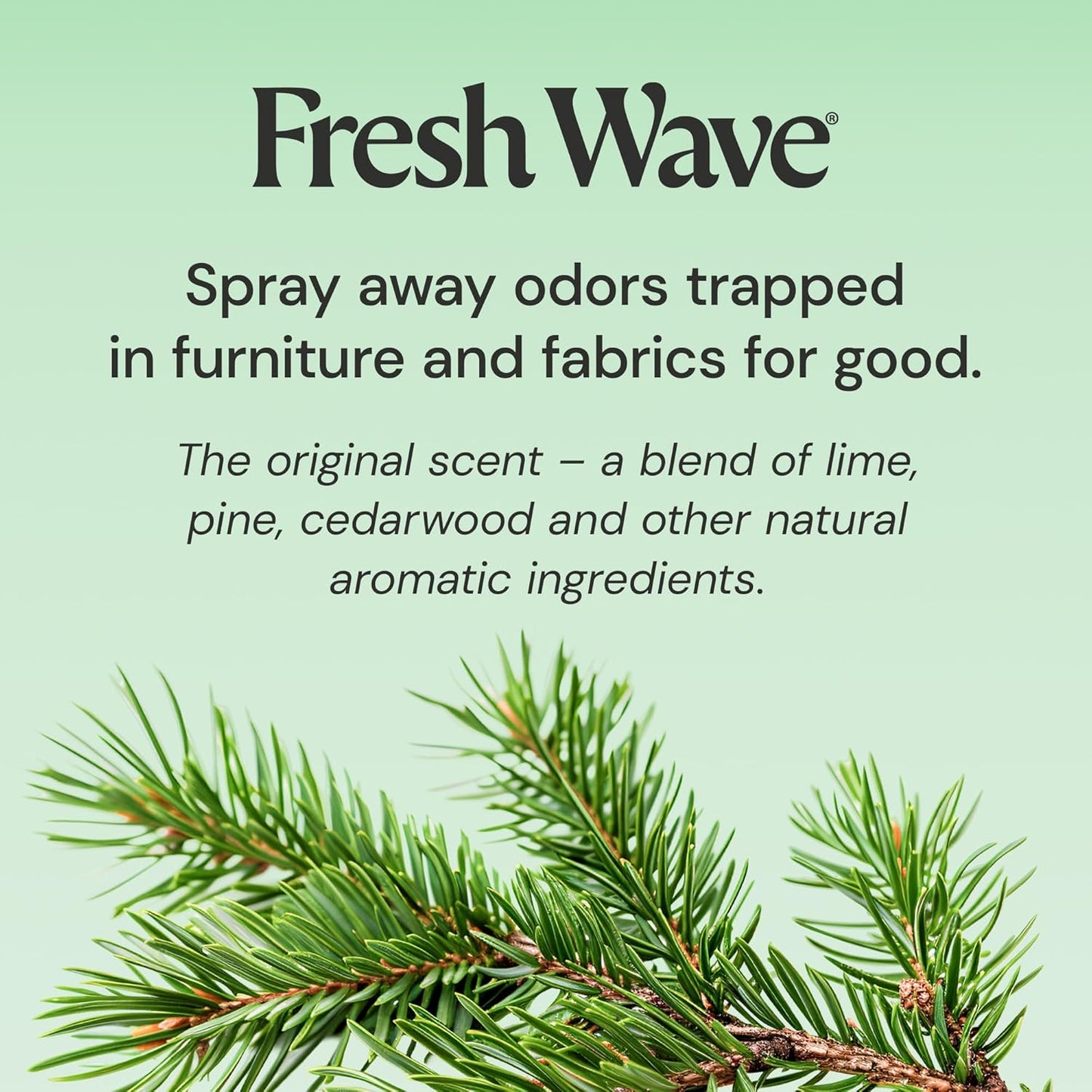 Fresh Wave Original Scent Odor Eliminator Spray & Air Freshener, 24 fl. oz. | Odor Absorber for Home, Furniture, Fabrics & Trash | Safer Odor Relief