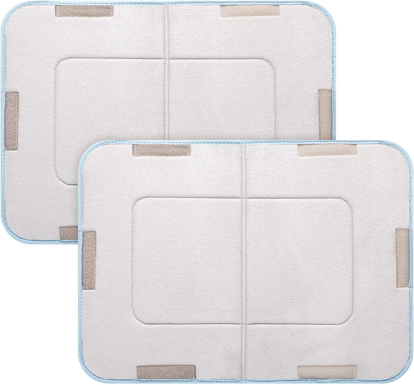 2 Pcs Heating Pad Cover Foam Filled Terry Cover Hydroculators Moist Hot Heat Pack for Cramps Muscle Soreness Dysmenorrhea Aches Relaxation Without Pockets(Standard)