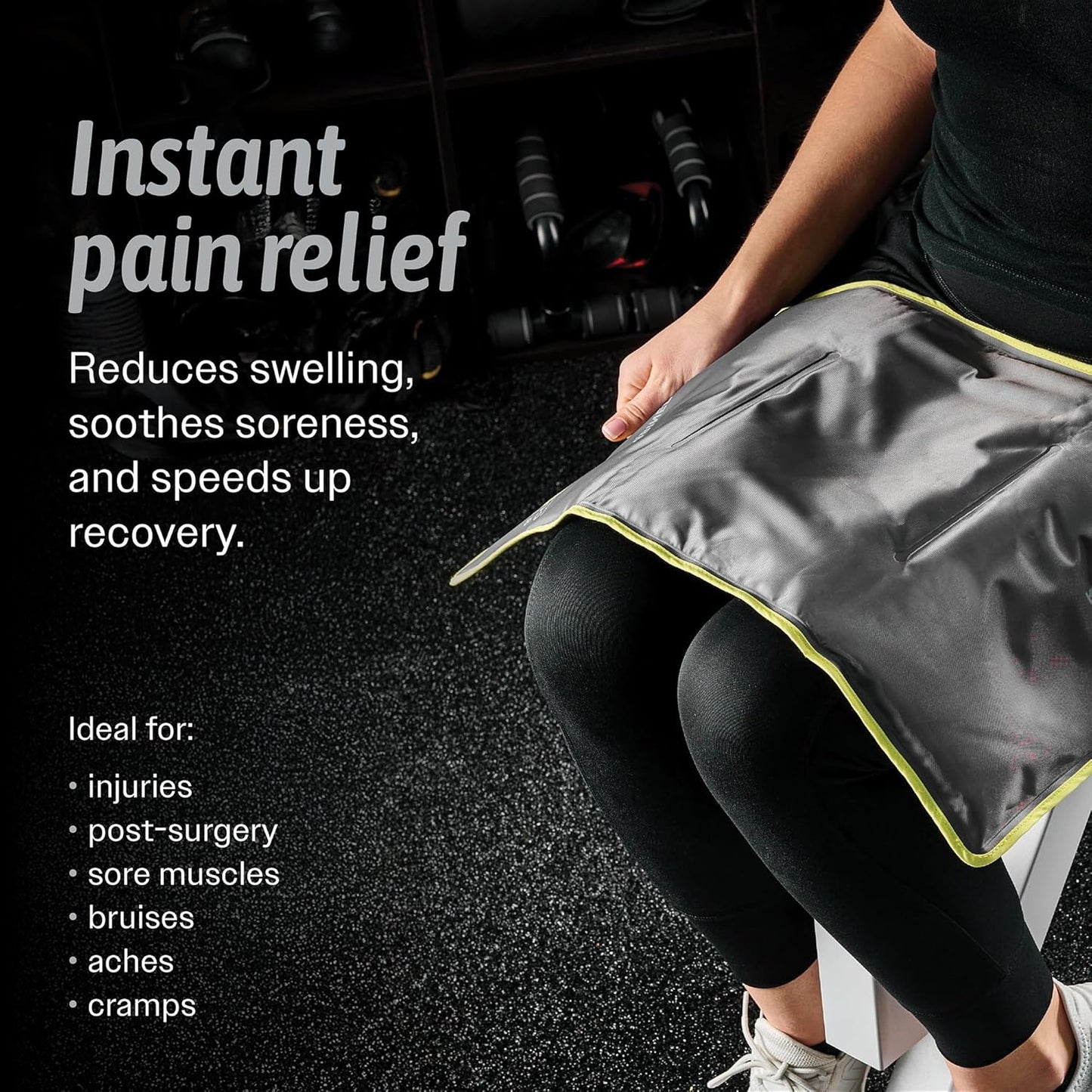 Hot & Cold Reusable Gel Packs (XL, 1 Pack) Flexible Soft Compress - Ice & Heat Therapy for Injuries, Back, Shoulder, Hip, Knee, Joint Pain, Swelling, Bruises, Post Surgery - Sport Temp