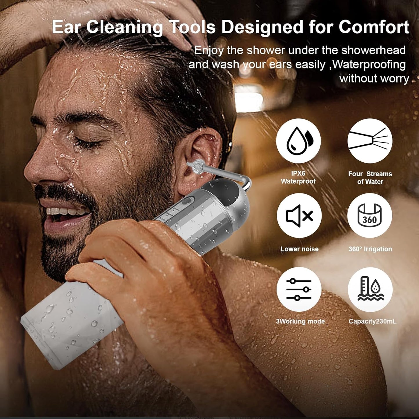 Ear Wax Removal, Ear Wax Removal Tool Camera, Safe and Effective Electric Ear Cleaner & Ear Cleaner with Camera (2 Pack)