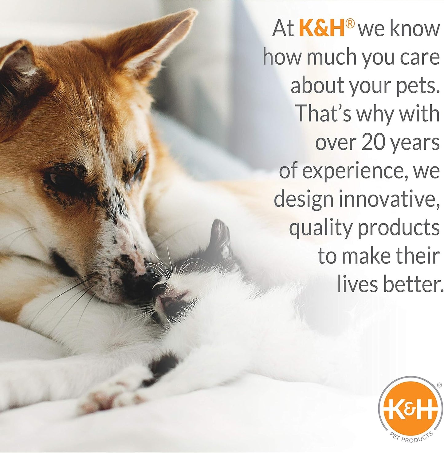 K&H Pet Products Lectro-Kennel Outdoor Heated Pad Deluxe Cover, Fits K&H Lectro-Kennel Medium Pads (Heated Pads Sold Separately), Machine Washable Zippered Soft Fleece Cover - 22.5 X 16.5in Gray