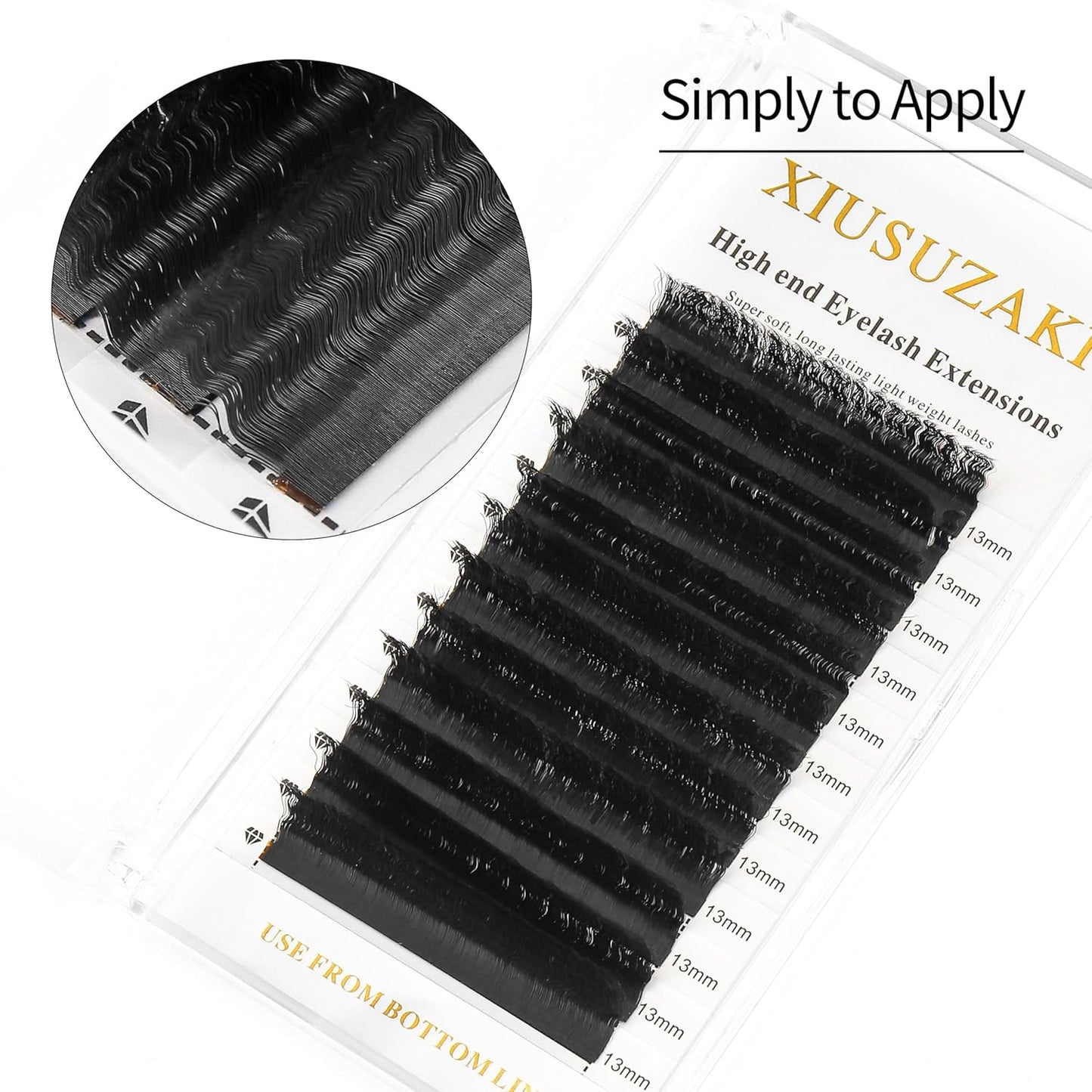 Wool Curly Eyelash Extensions 0.07mm D Curl Mix 8-15mm Easy Fan Lashes Premade Fans Volume Lashes Matte Black Crisscross
