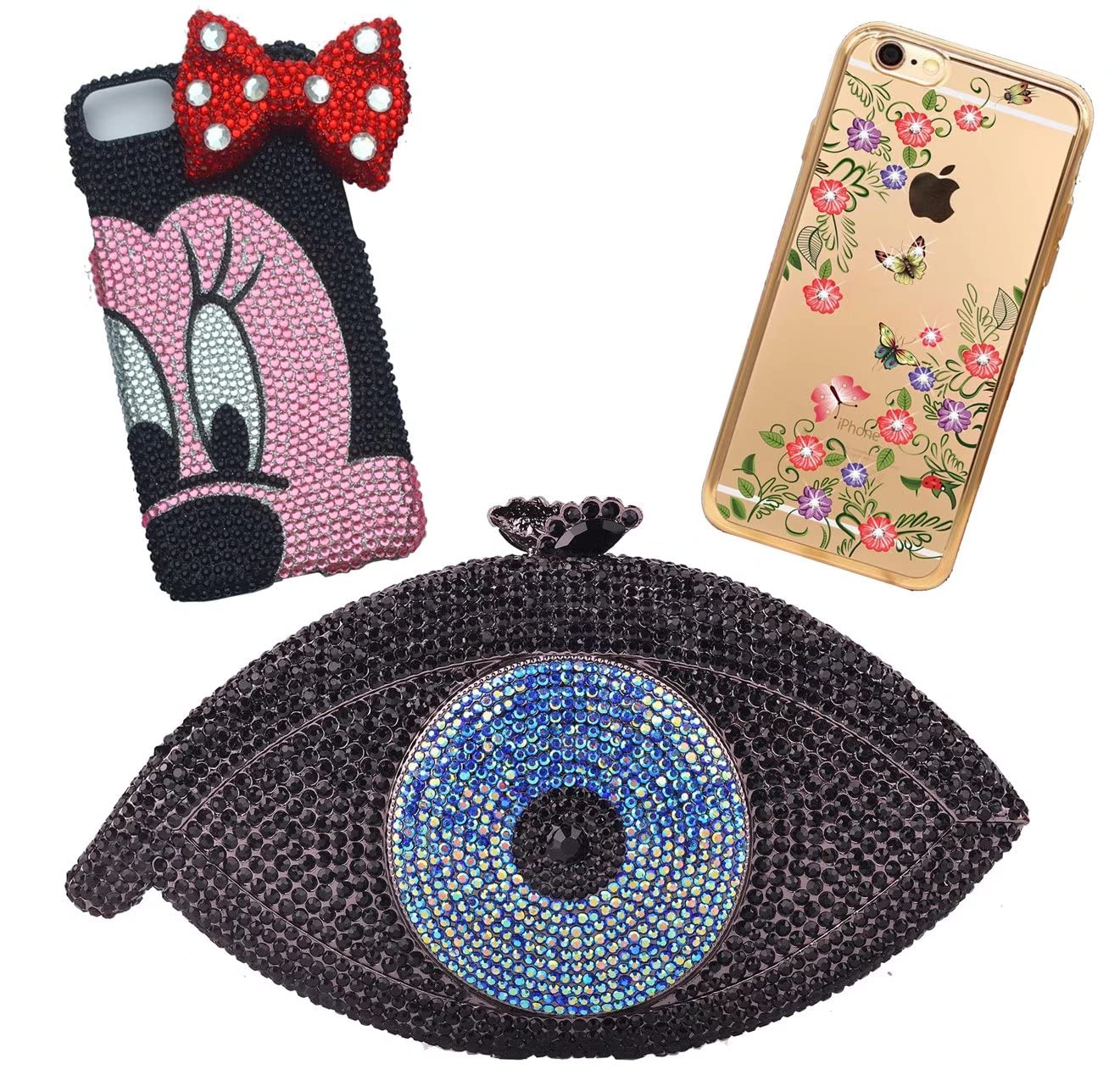 1500 Pieces SS16 4mm Flatback Rhinestones Clear Glass Round Gems Crystals for Nail Art DIY Crafts Clothes Shoes Bags （Crystal Blue）